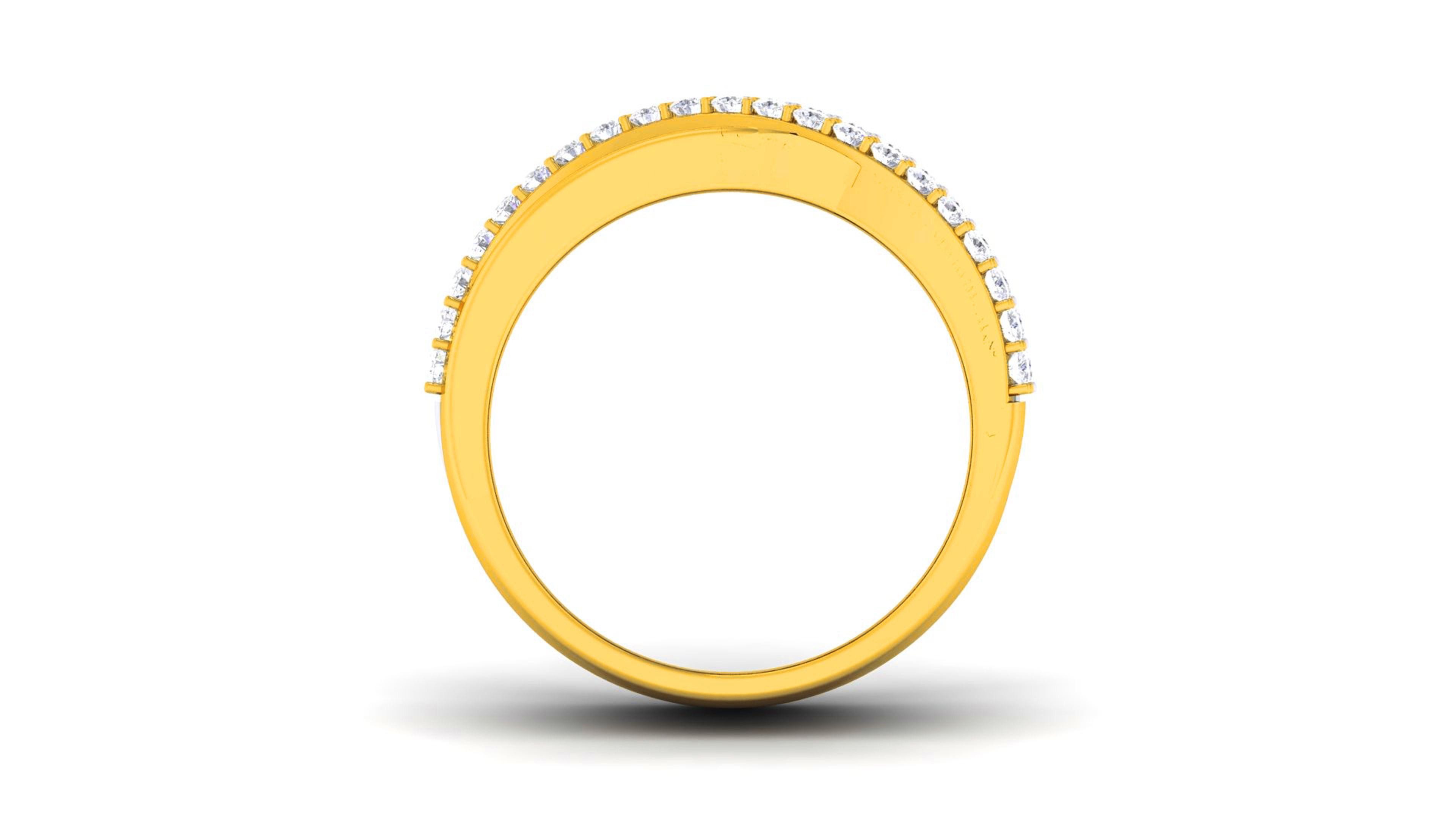 Couple Band Ring 3dm render detail 3D print model_15