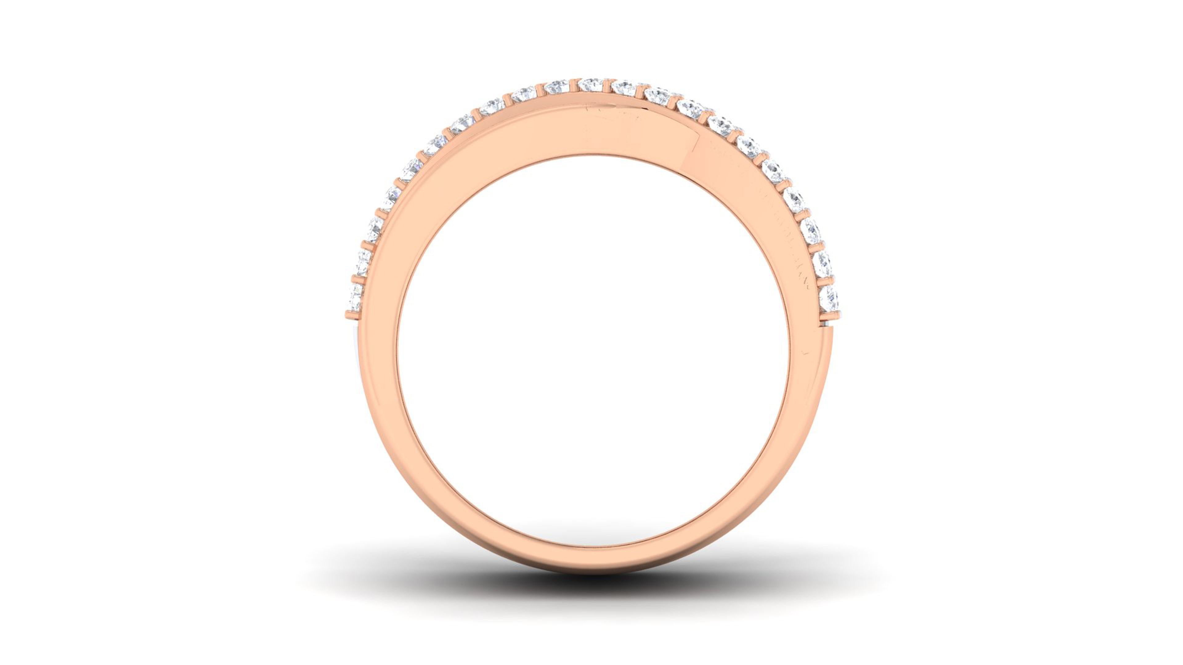 Couple Band Ring 3dm render detail 3D print model_14