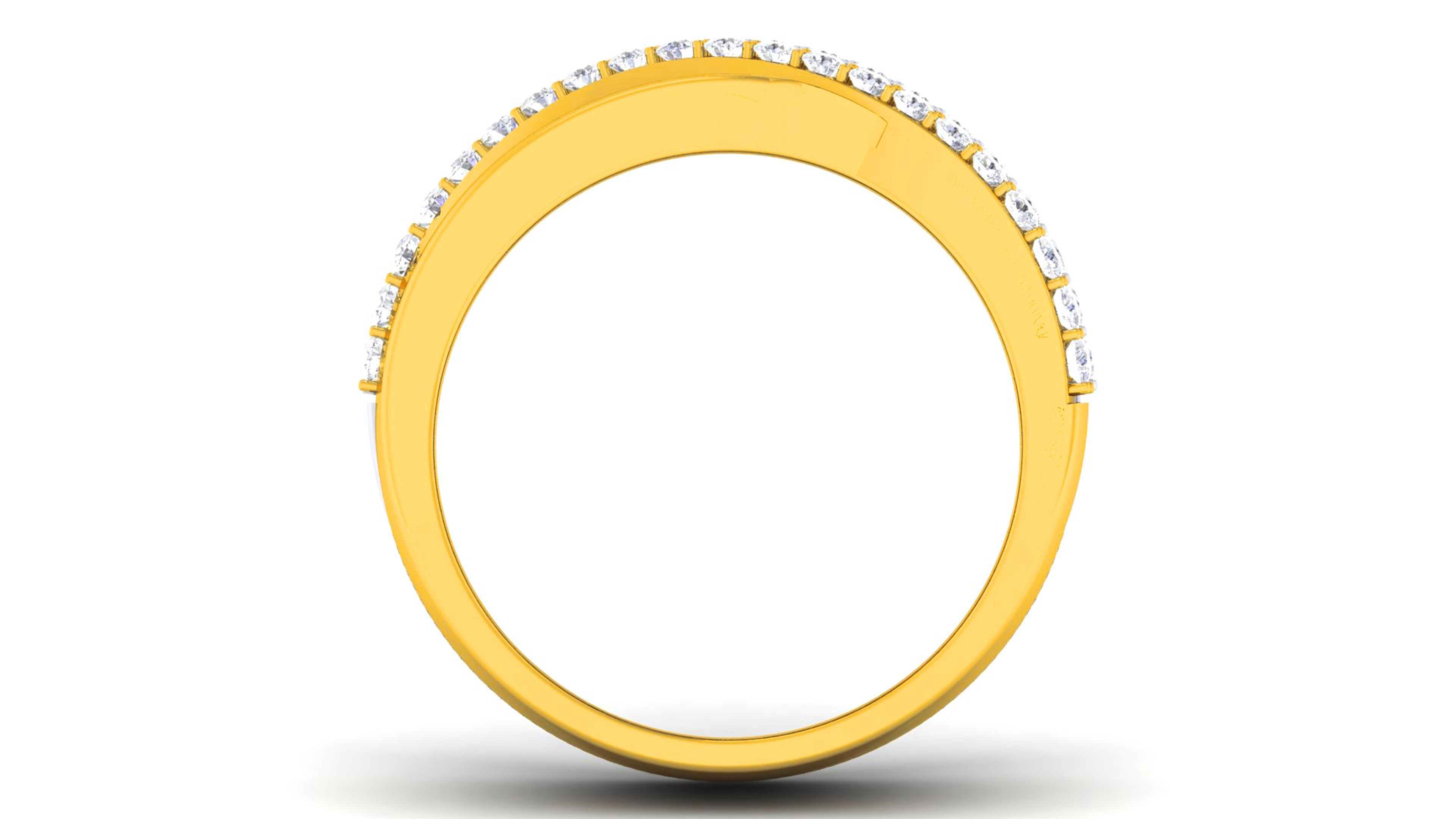 Couple Band Ring 3dm render detail 3D print model_5