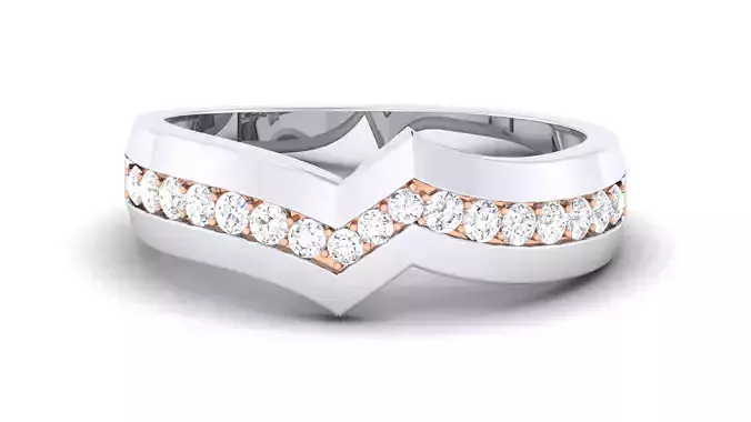 Couple Band Ring 3dm render detail 