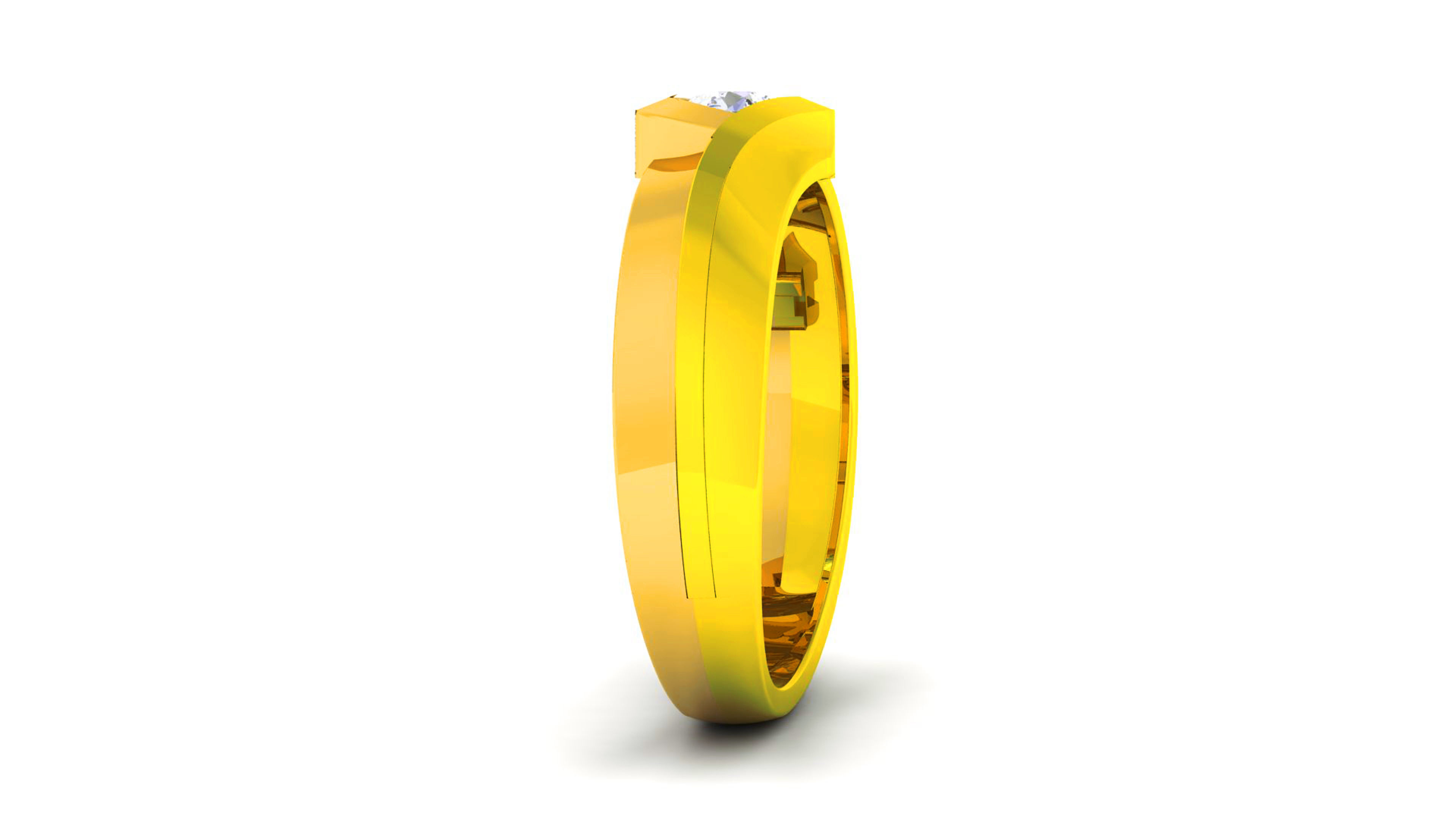 Couple Band Ring 3dm render detail  3D print model_21