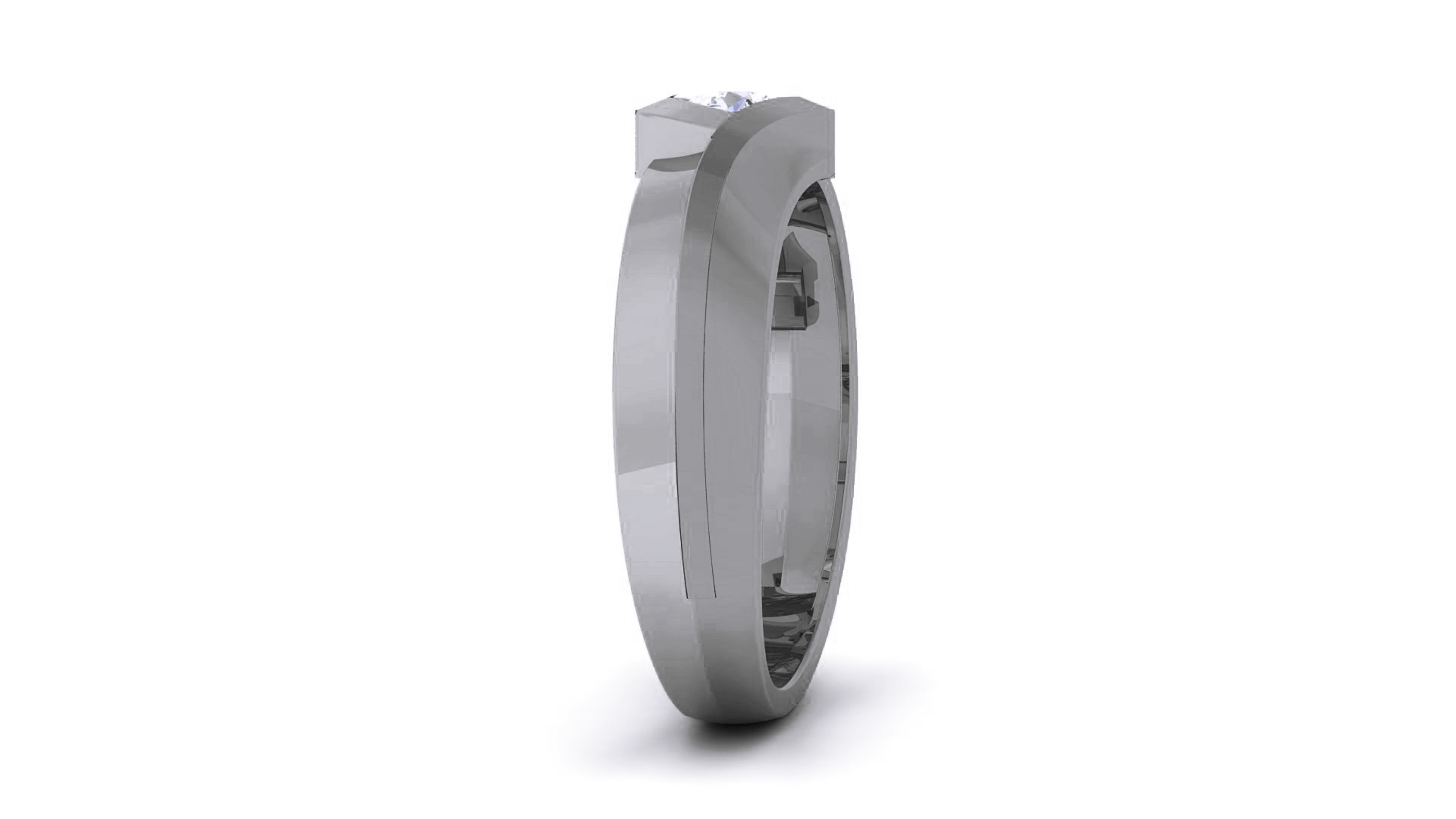 Couple Band Ring 3dm render detail  3D print model_22