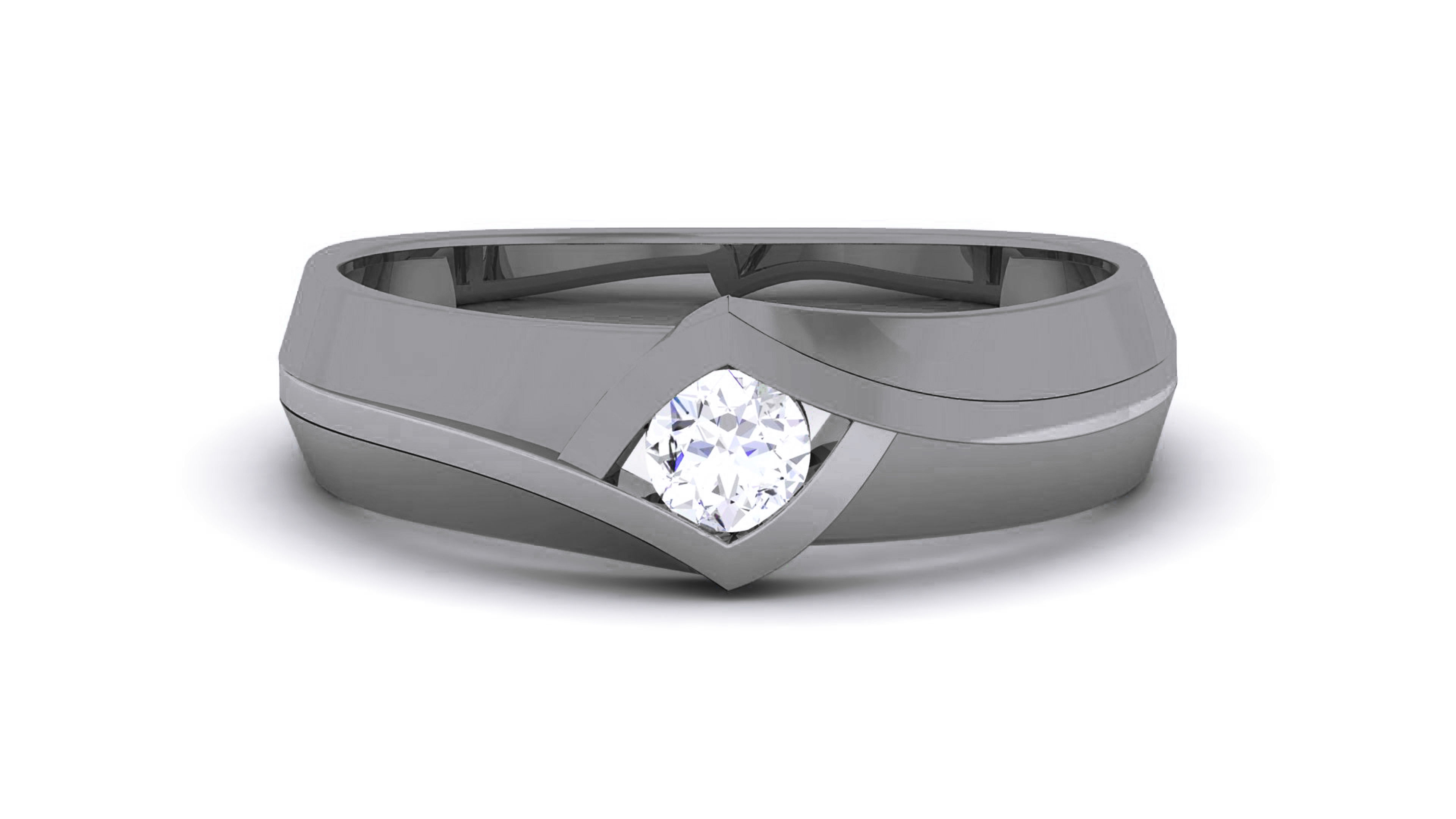 Couple Band Ring 3dm render detail  3D print model_13