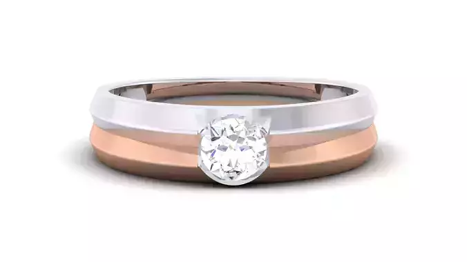 Couple Band Ring 3dm render detail 