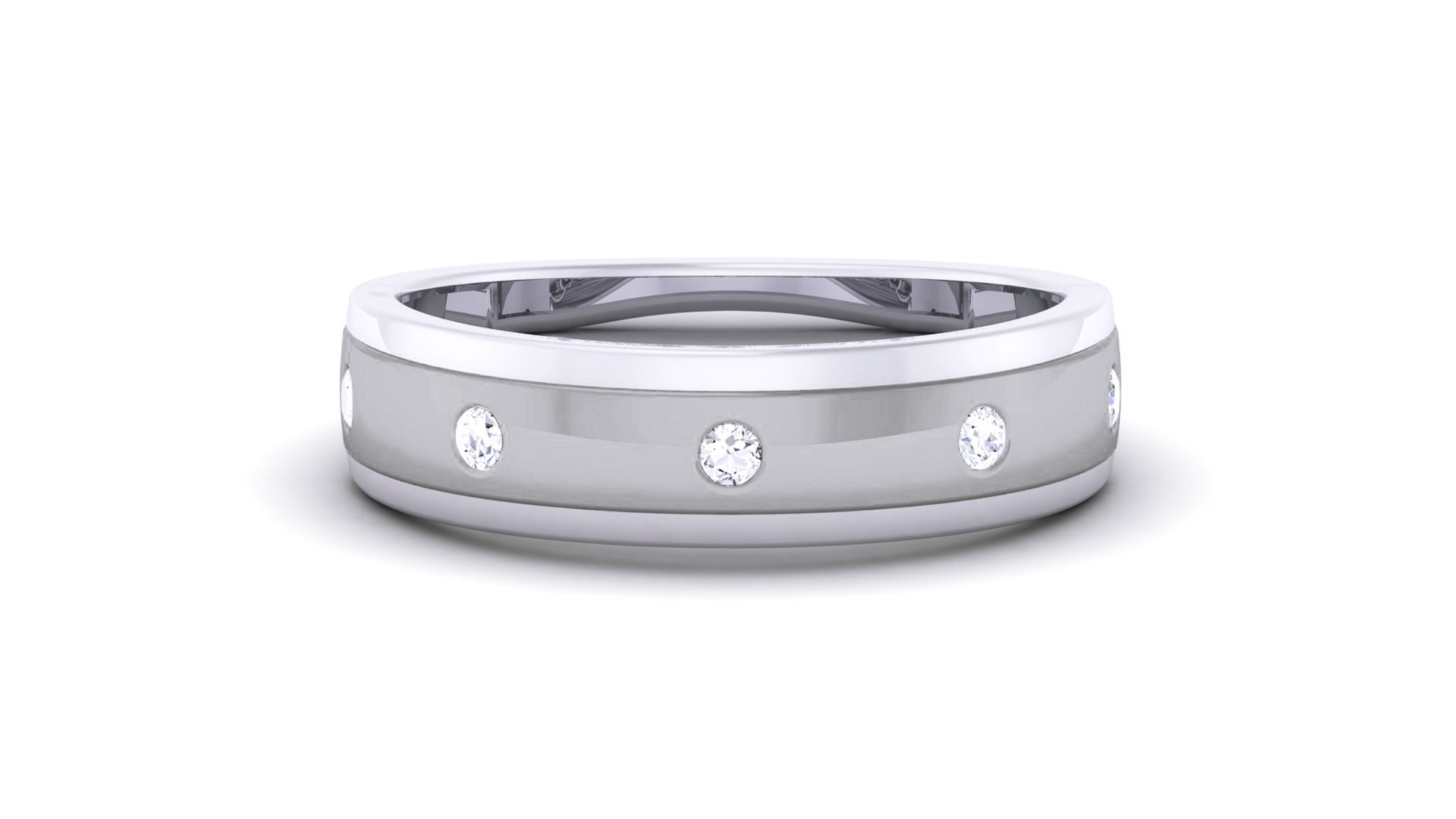 Couple Band Ring 3dm render detail  3D print model_23