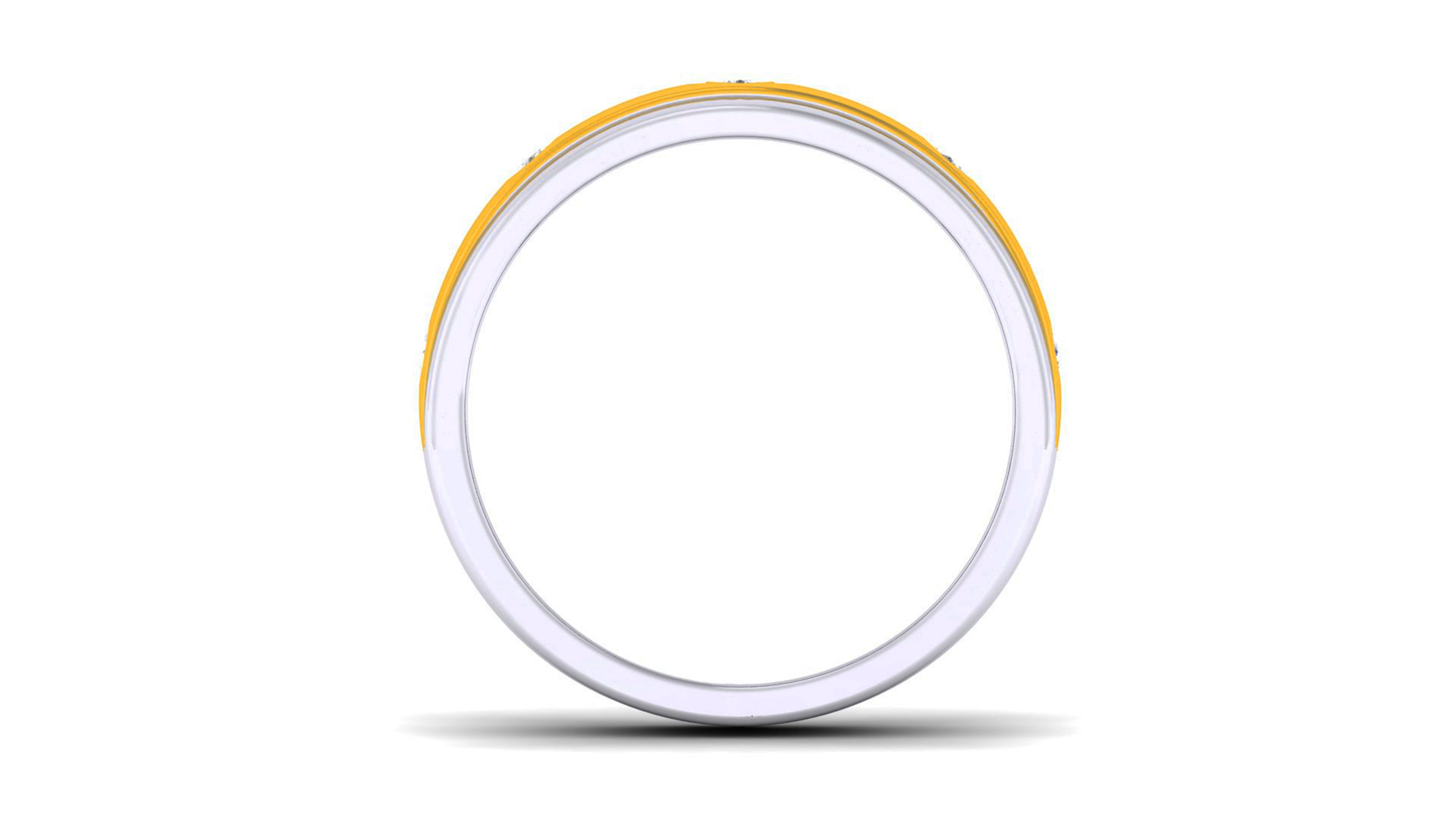 Couple Band Ring 3dm render detail  3D print model_15