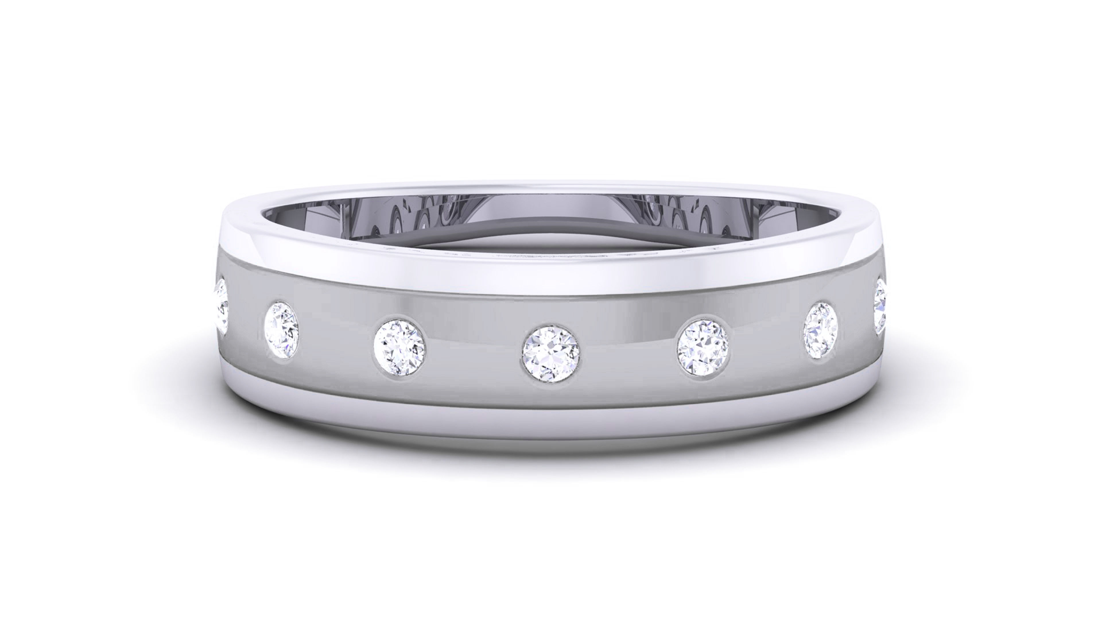Couple Band Ring 3dm render detail  3D print model_13