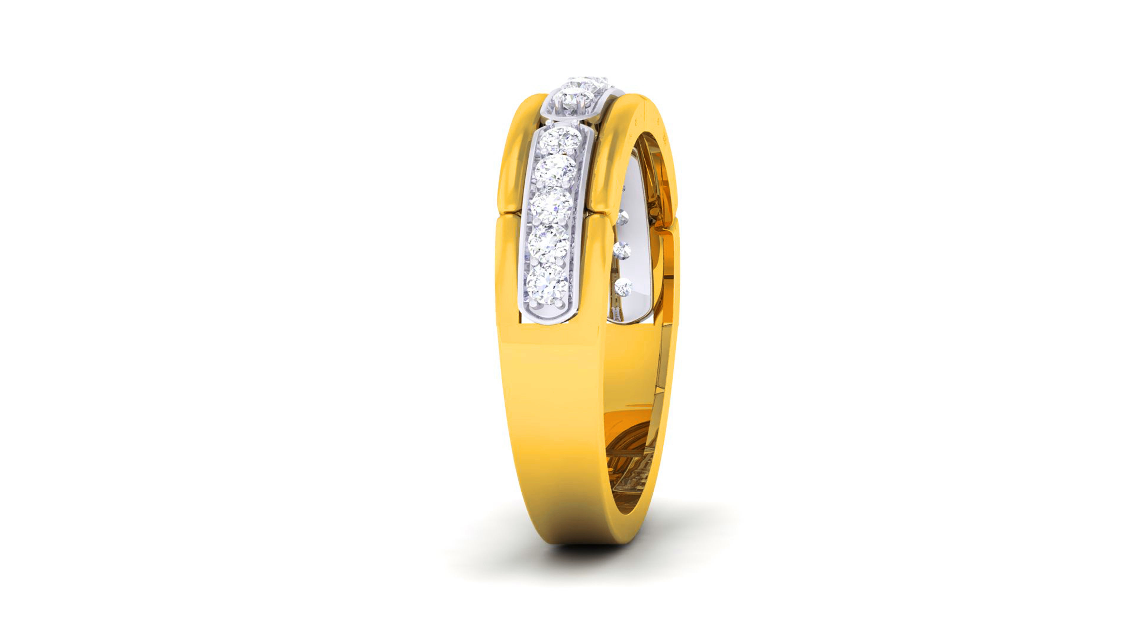 Couple Band Ring 3dm render detail  3D print model_22