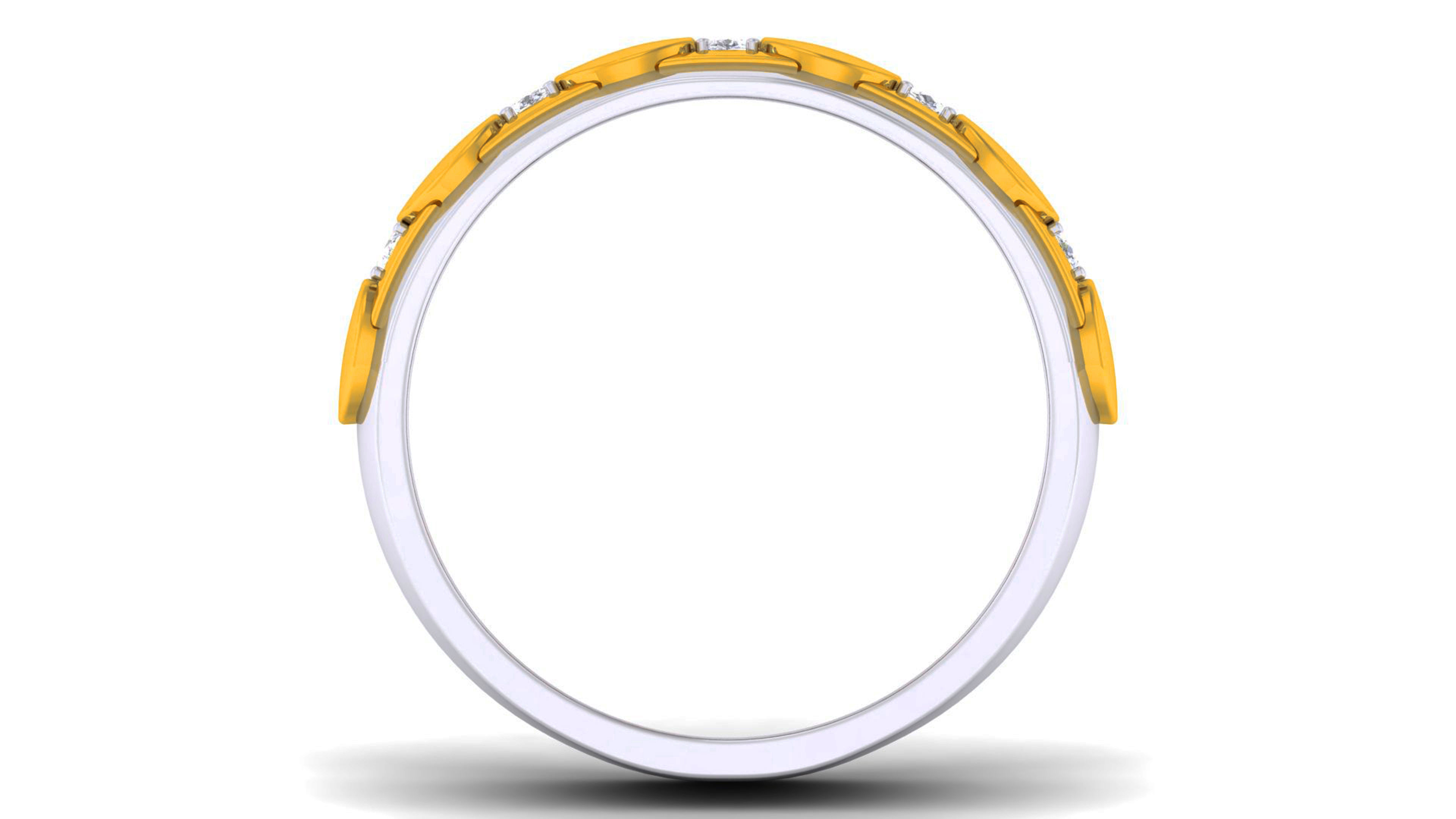 Couple Band Ring 3dm render detail  3D print model_4