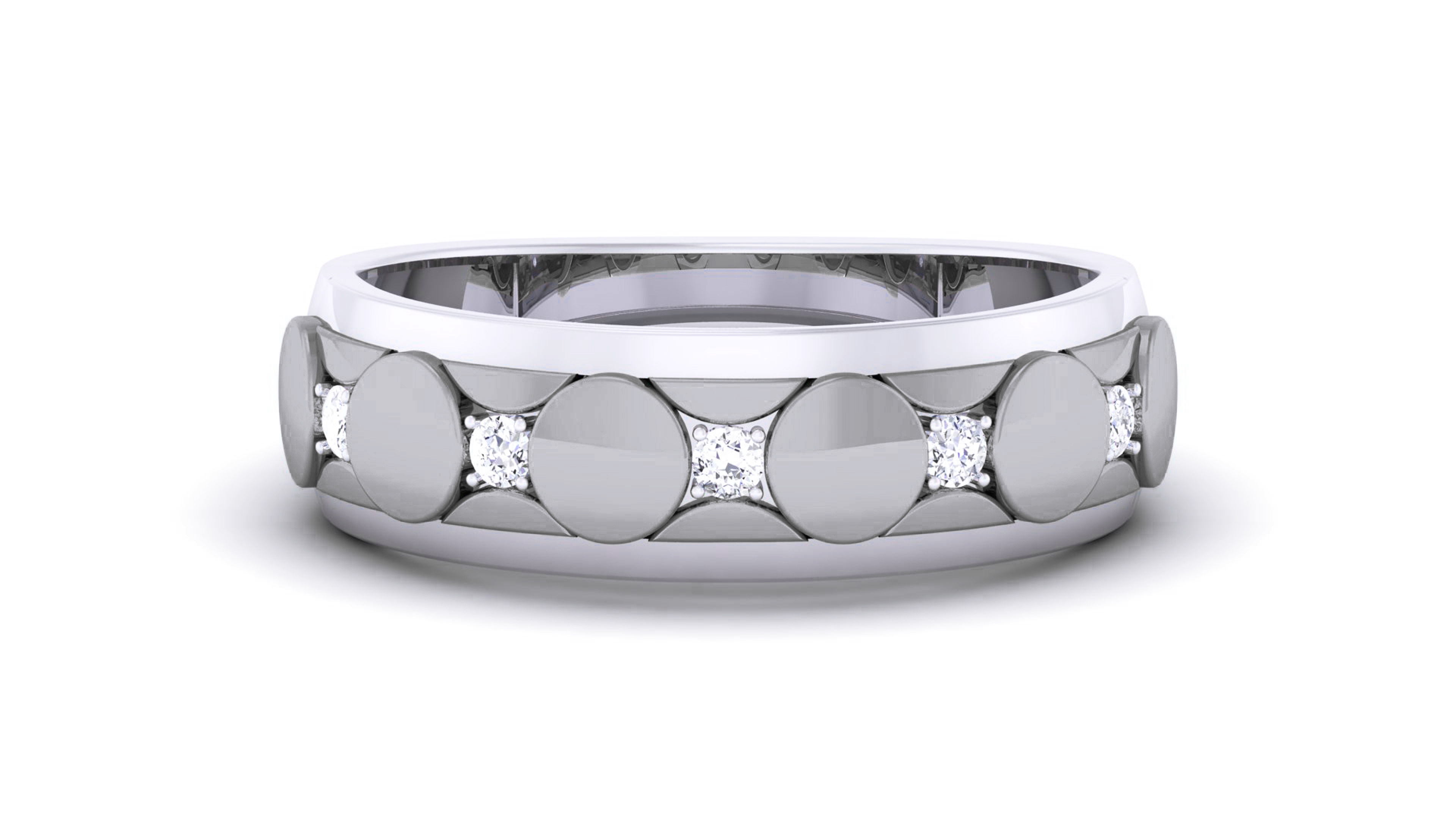 Couple Band Ring 3dm render detail  3D print model_13