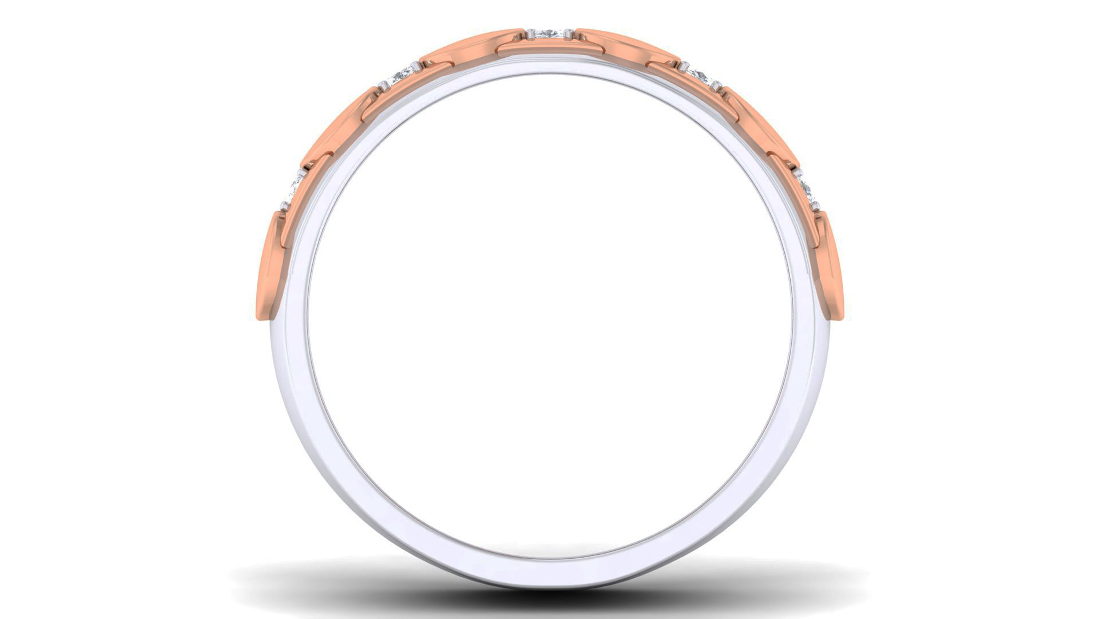 Couple Band Ring 3dm render detail  3D print model_3