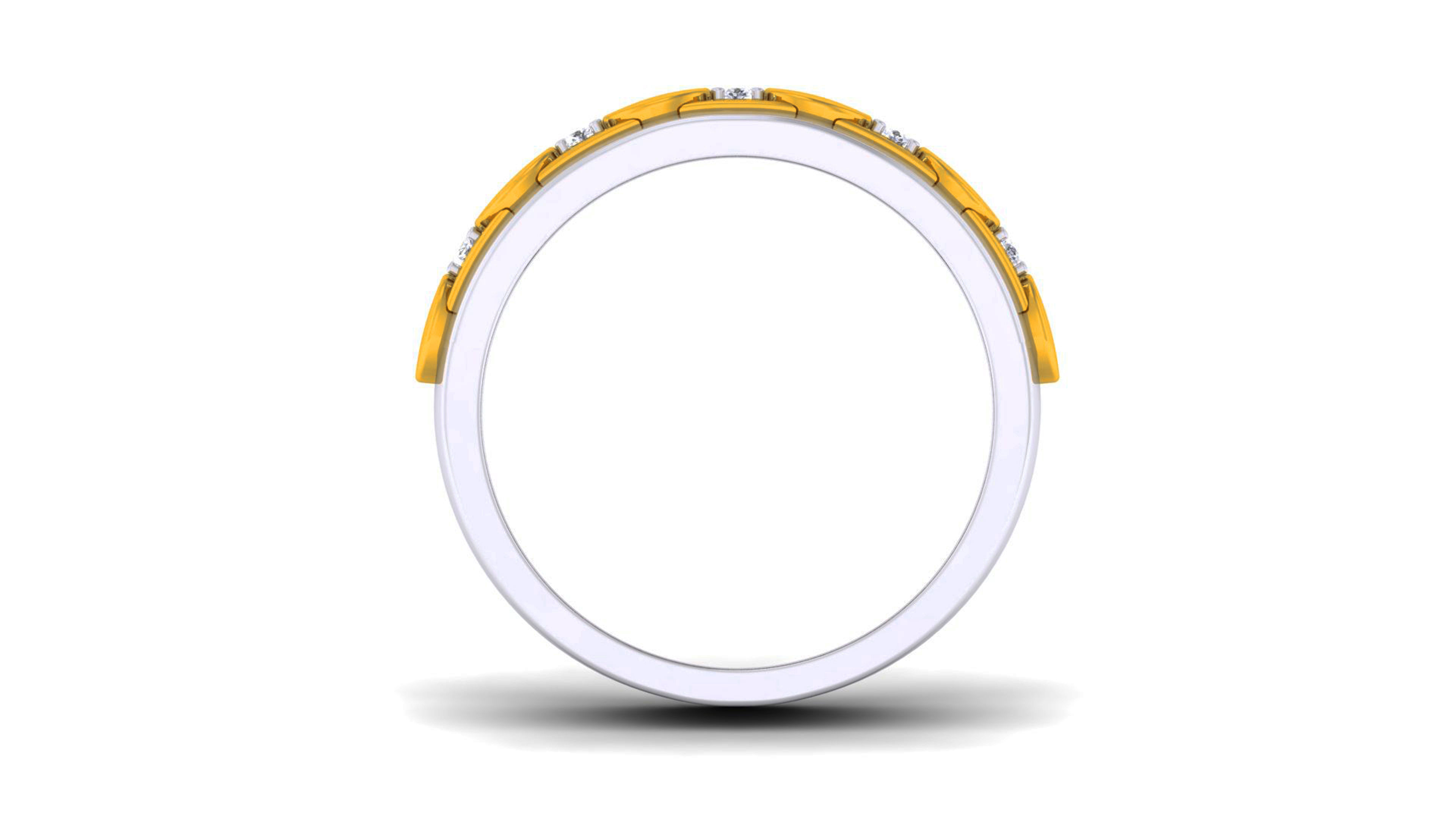 Couple Band Ring 3dm render detail  3D print model_15