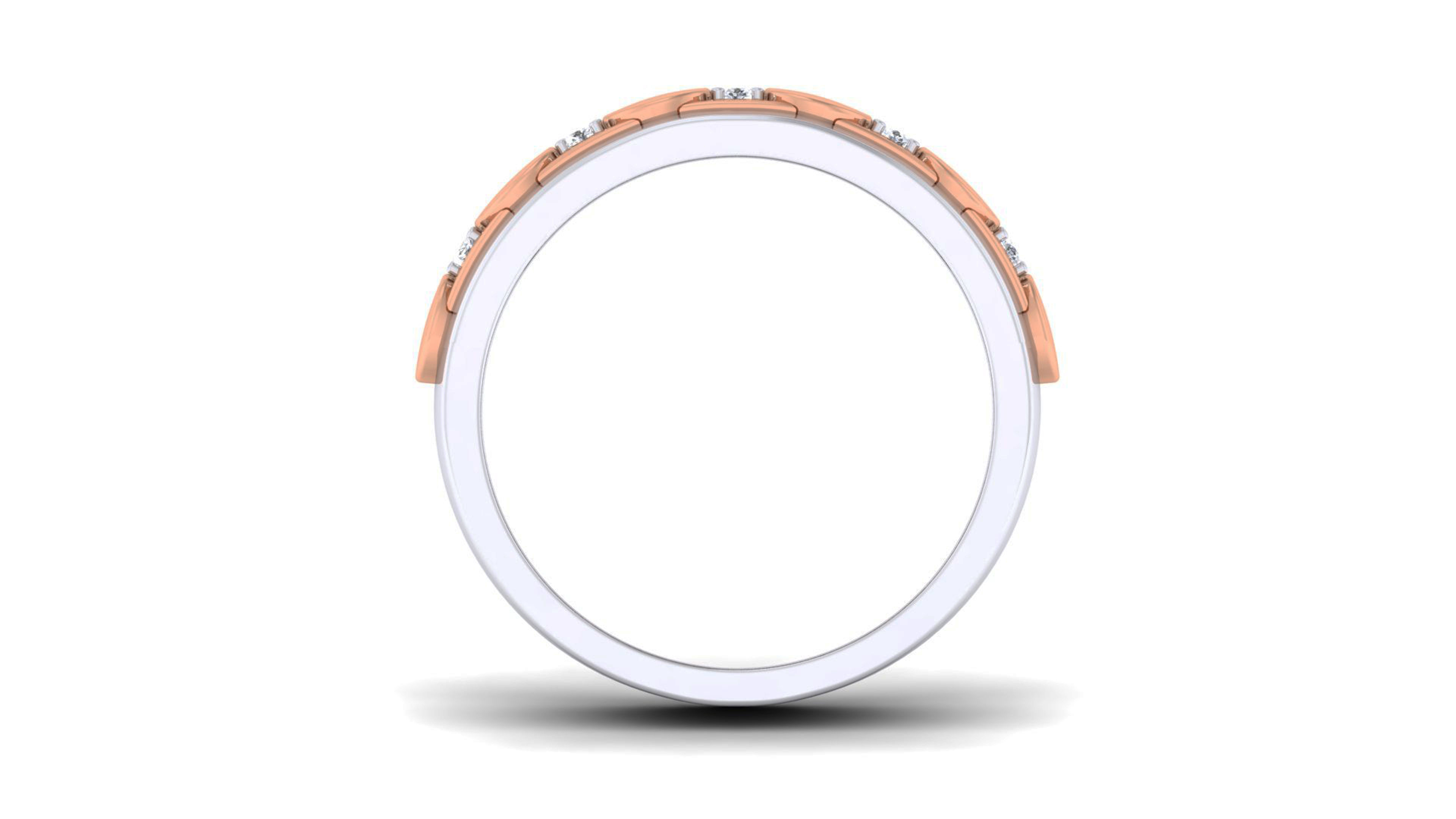 Couple Band Ring 3dm render detail  3D print model_14