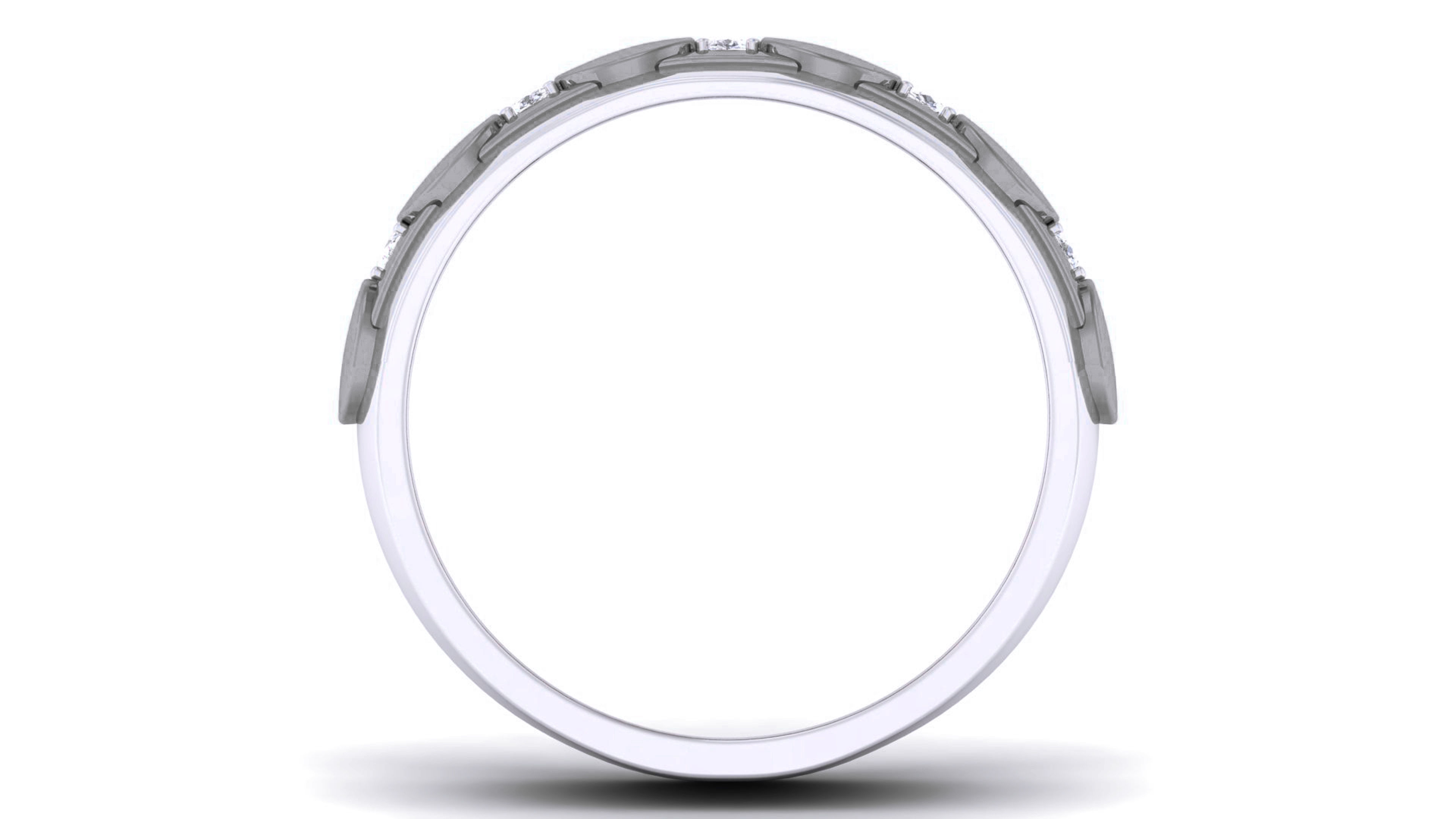 Couple Band Ring 3dm render detail  3D print model_5