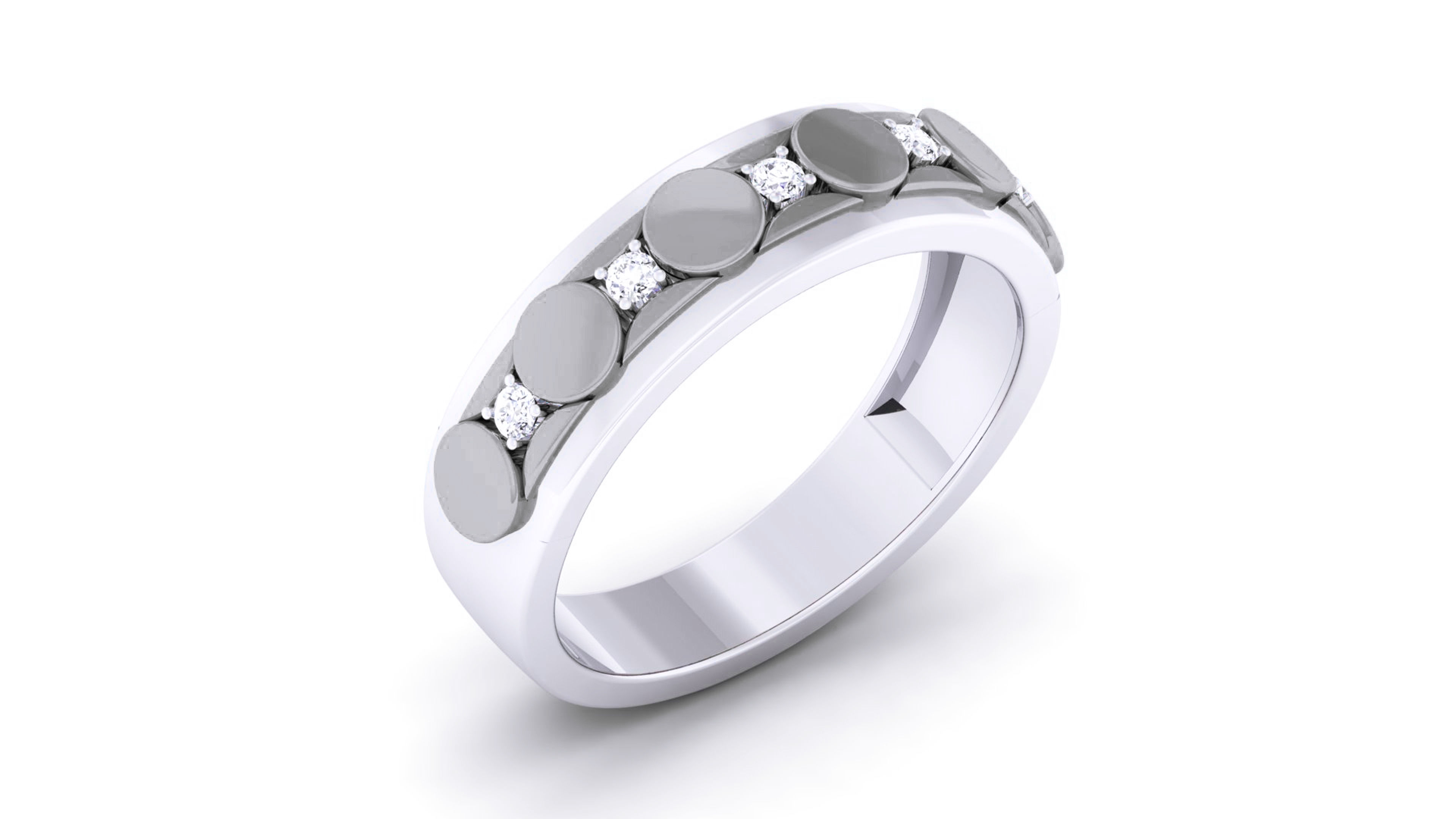 Couple Band Ring 3dm render detail  3D print model_19