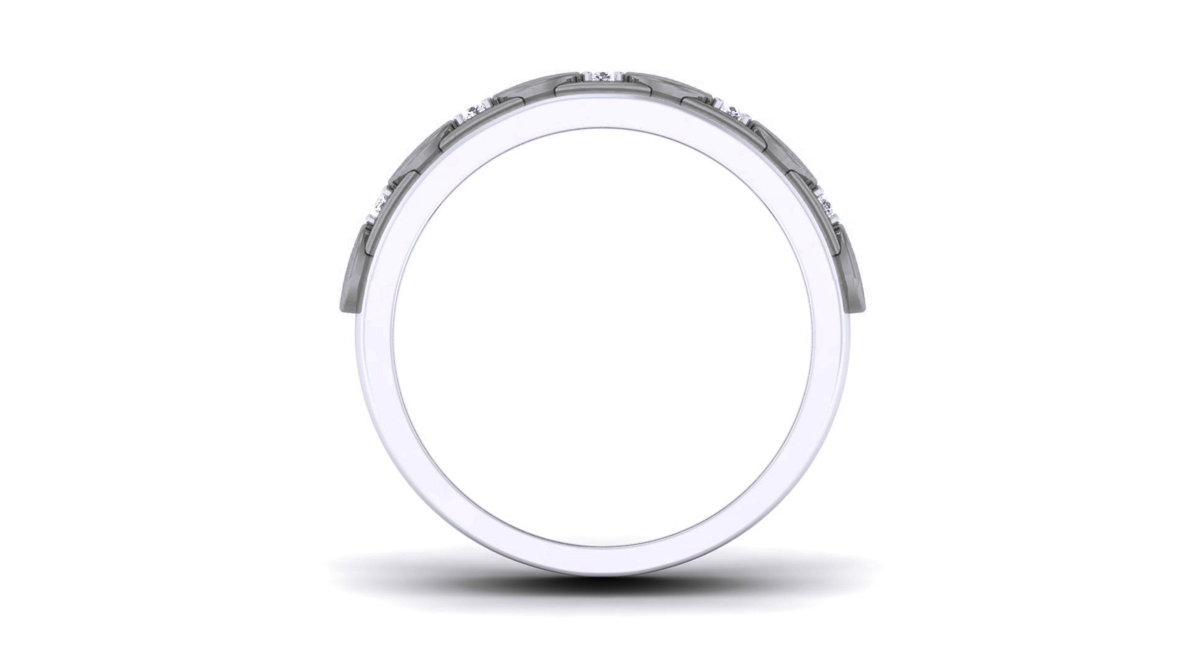 Couple Band Ring 3dm render detail  3D print model_16