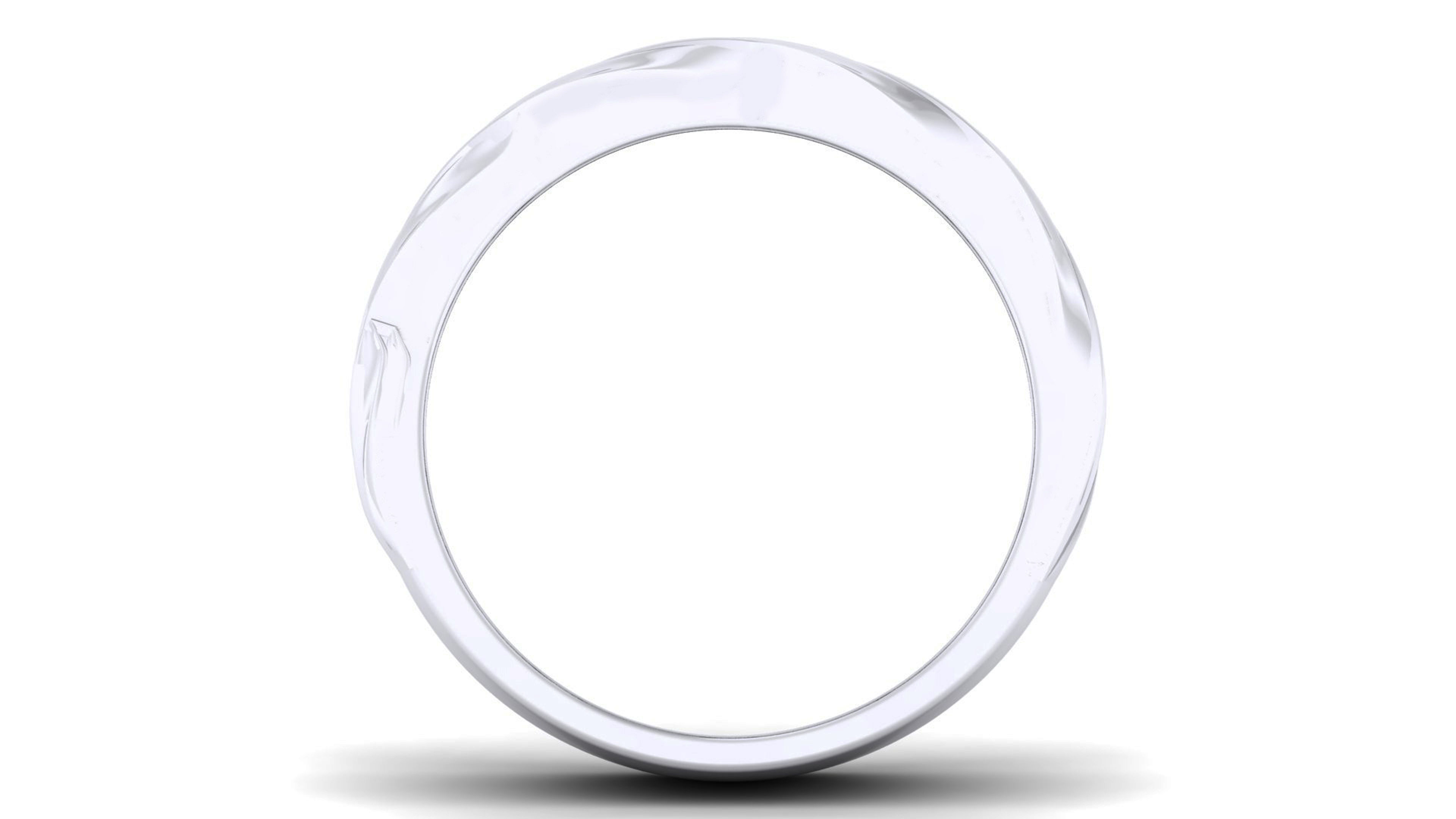 Couple Band Ring 3dm render detail  3D print model_3