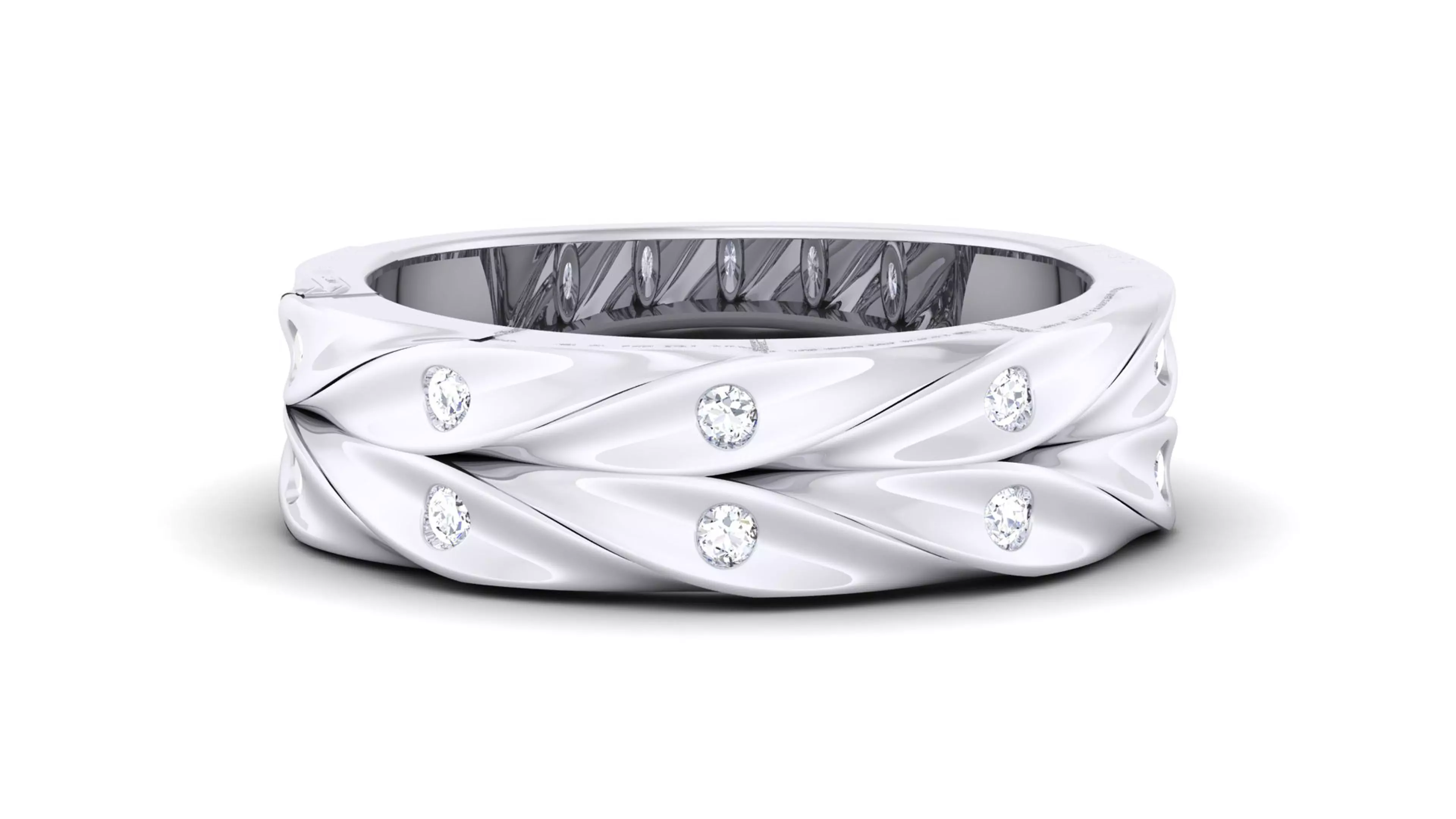 Couple Band Ring 3dm render detail  3D print model_0