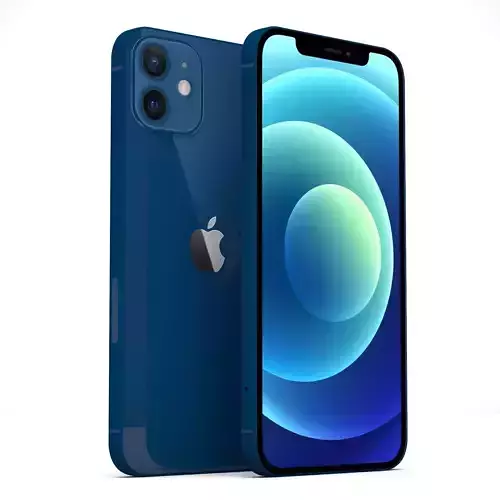 Apple iPhone 12 Blue 3D model