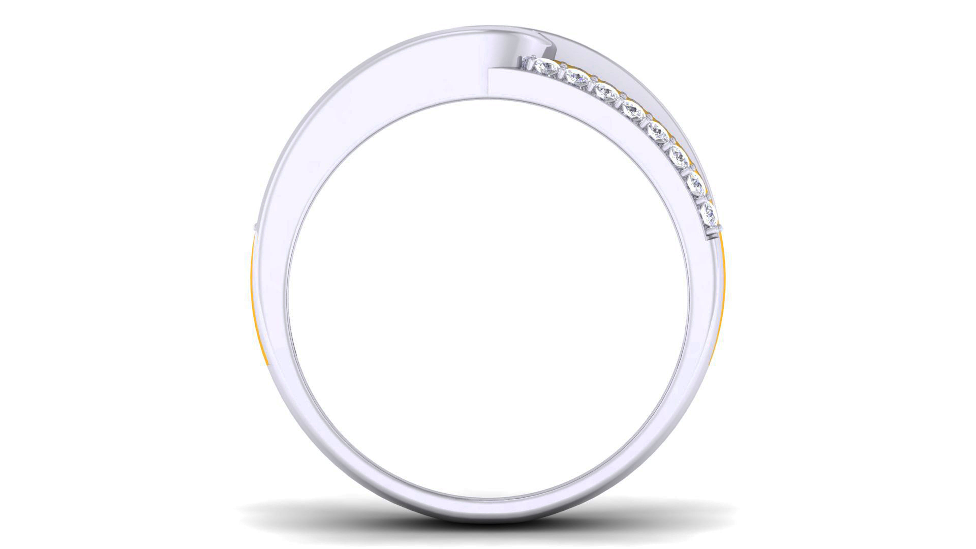 Couple Band Ring 3dm render detail 3D print model_4