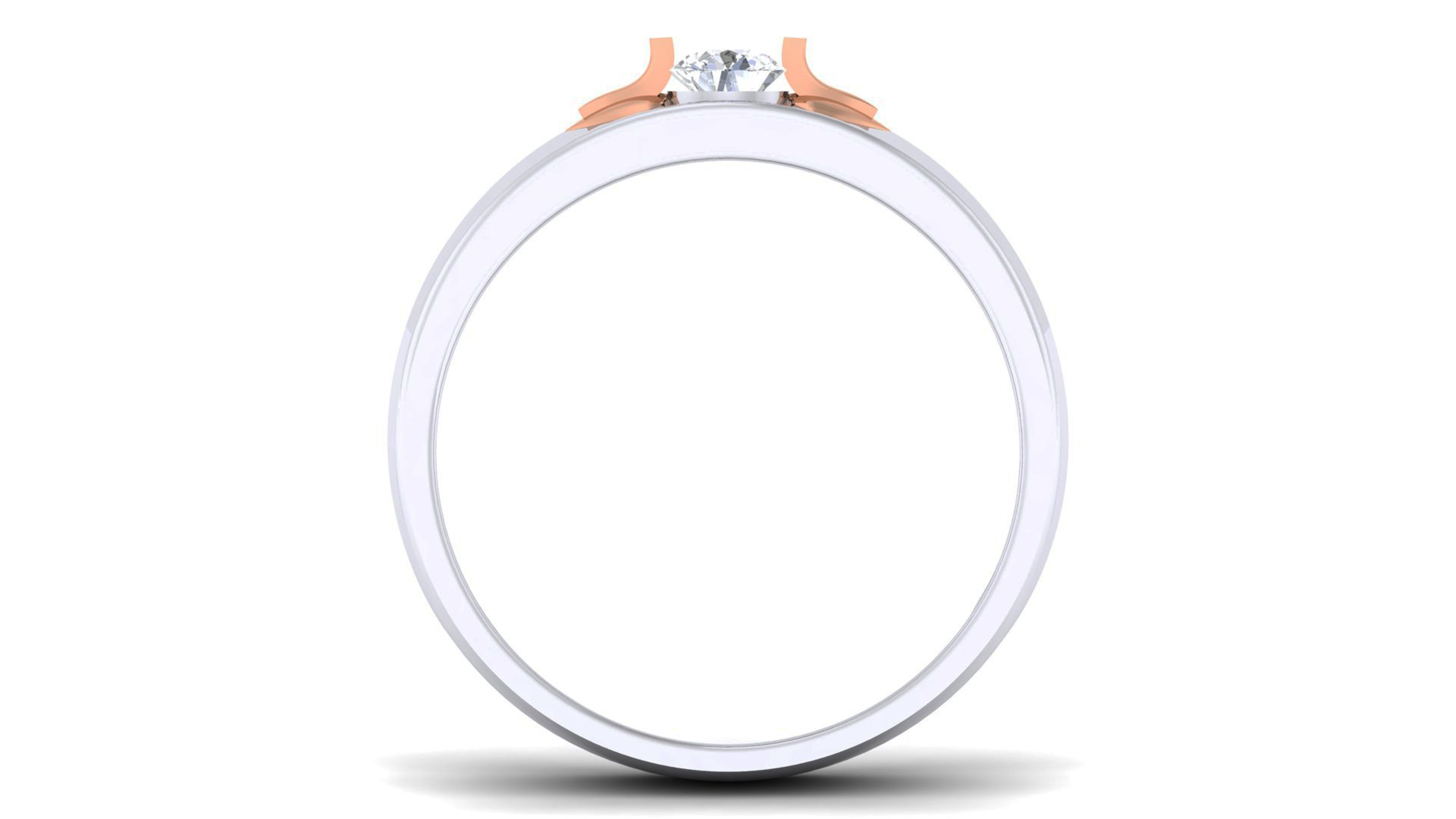 Couple Band Ring 3dm render detail  3D print model_5