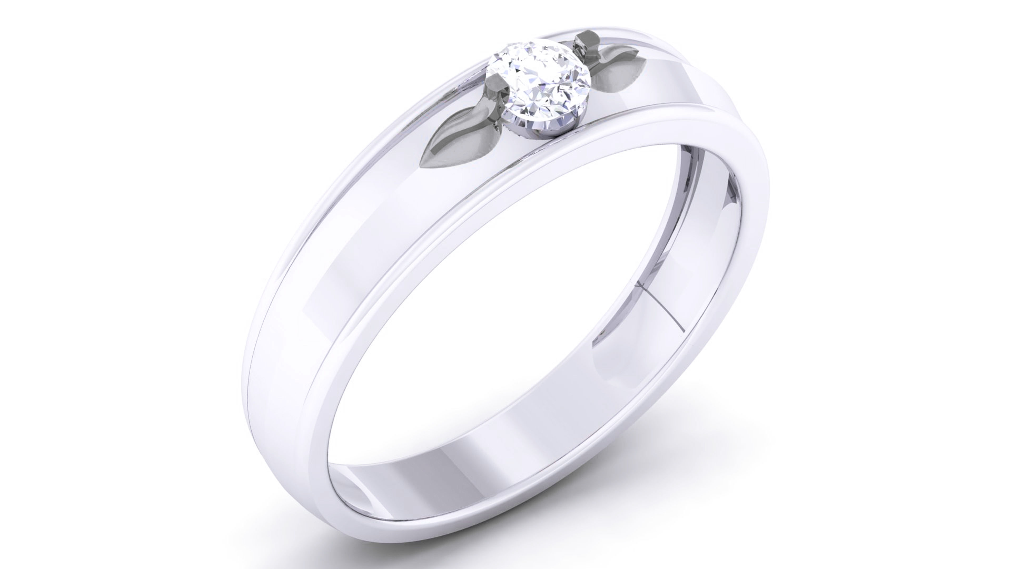 Couple Band Ring 3dm render detail  3D print model_6