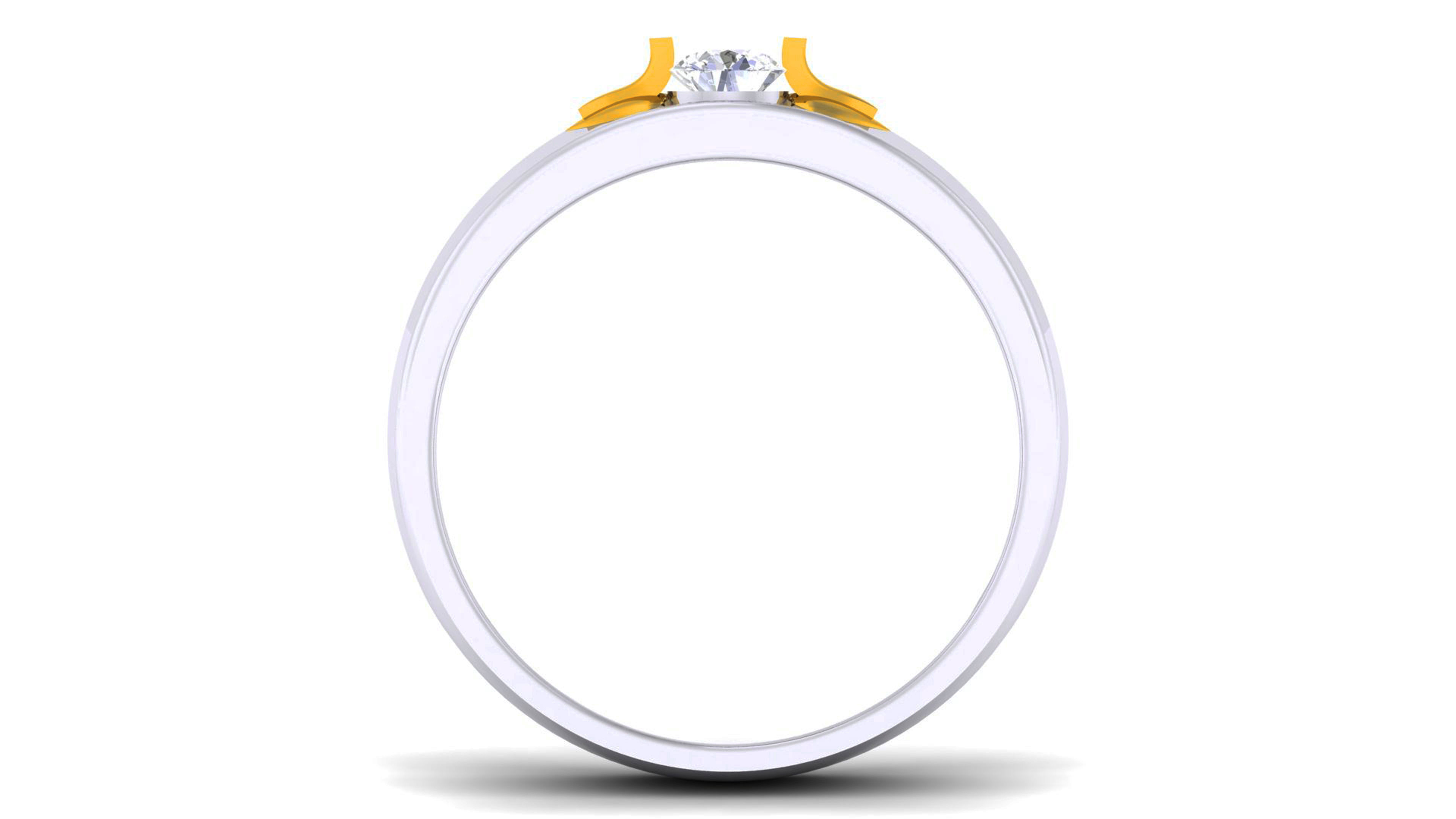 Couple Band Ring 3dm render detail  3D print model_4