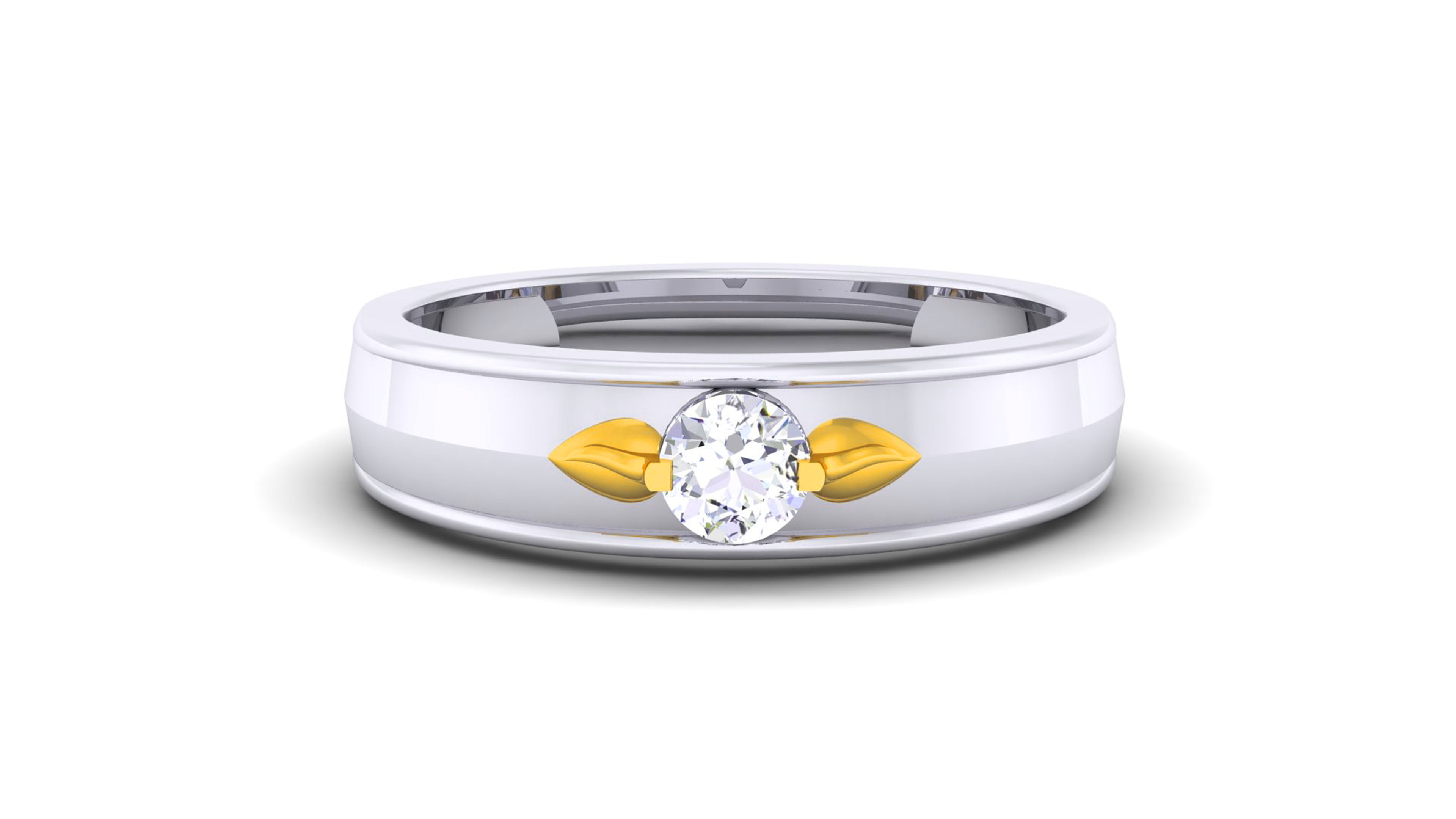 Couple Band Ring 3dm render detail  3D print model_24