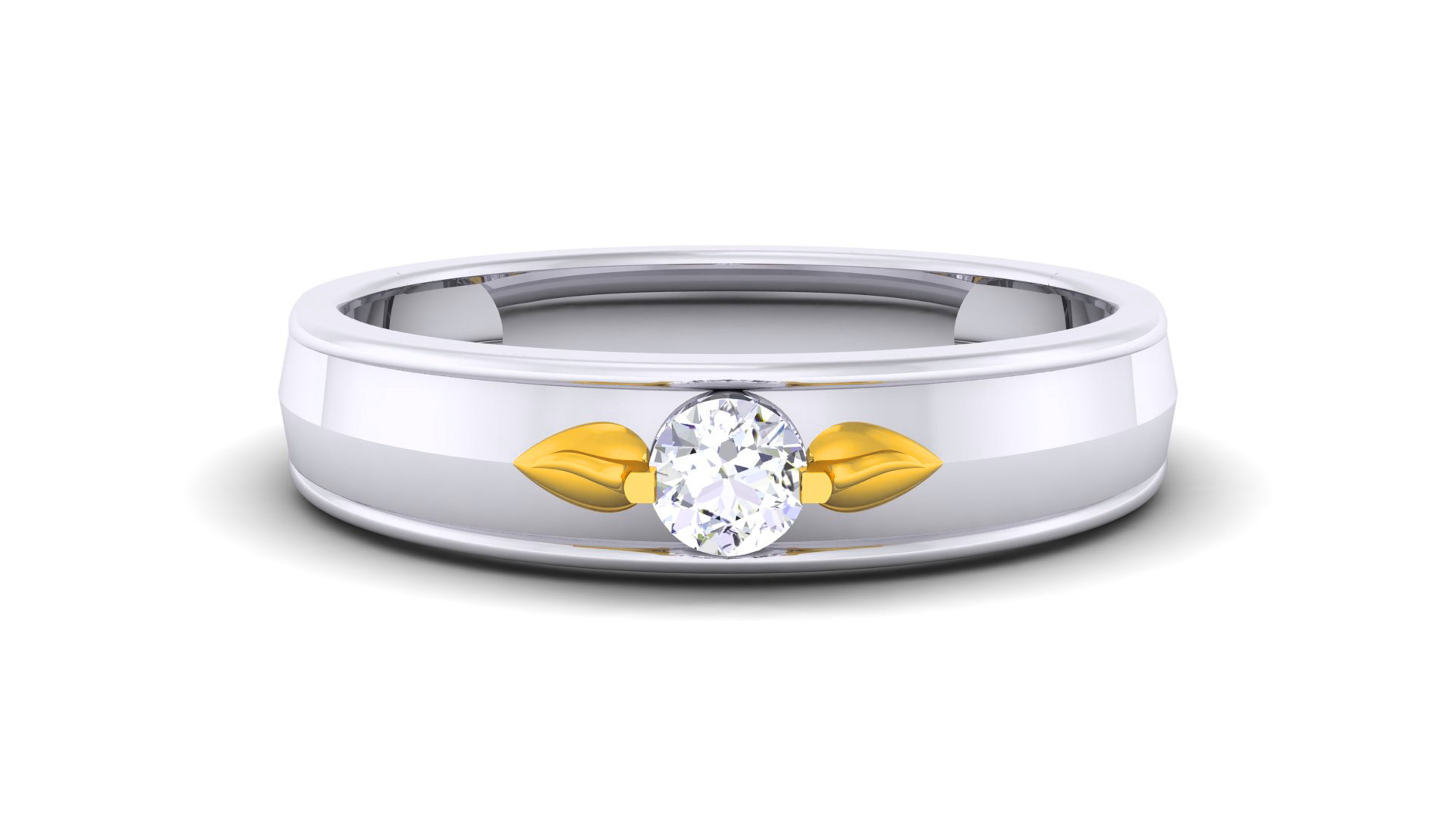 Couple Band Ring 3dm render detail  3D print model_12