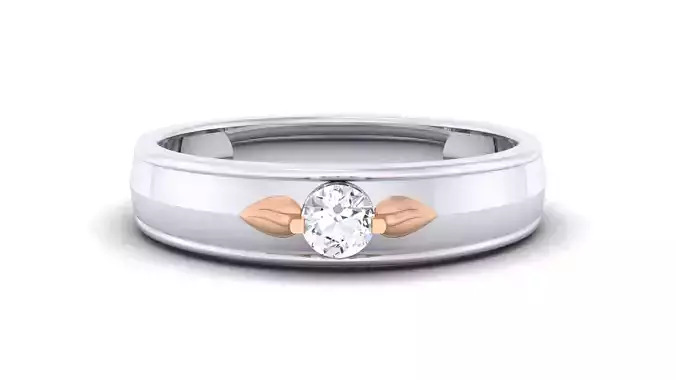 Couple Band Ring 3dm render detail  3D print model