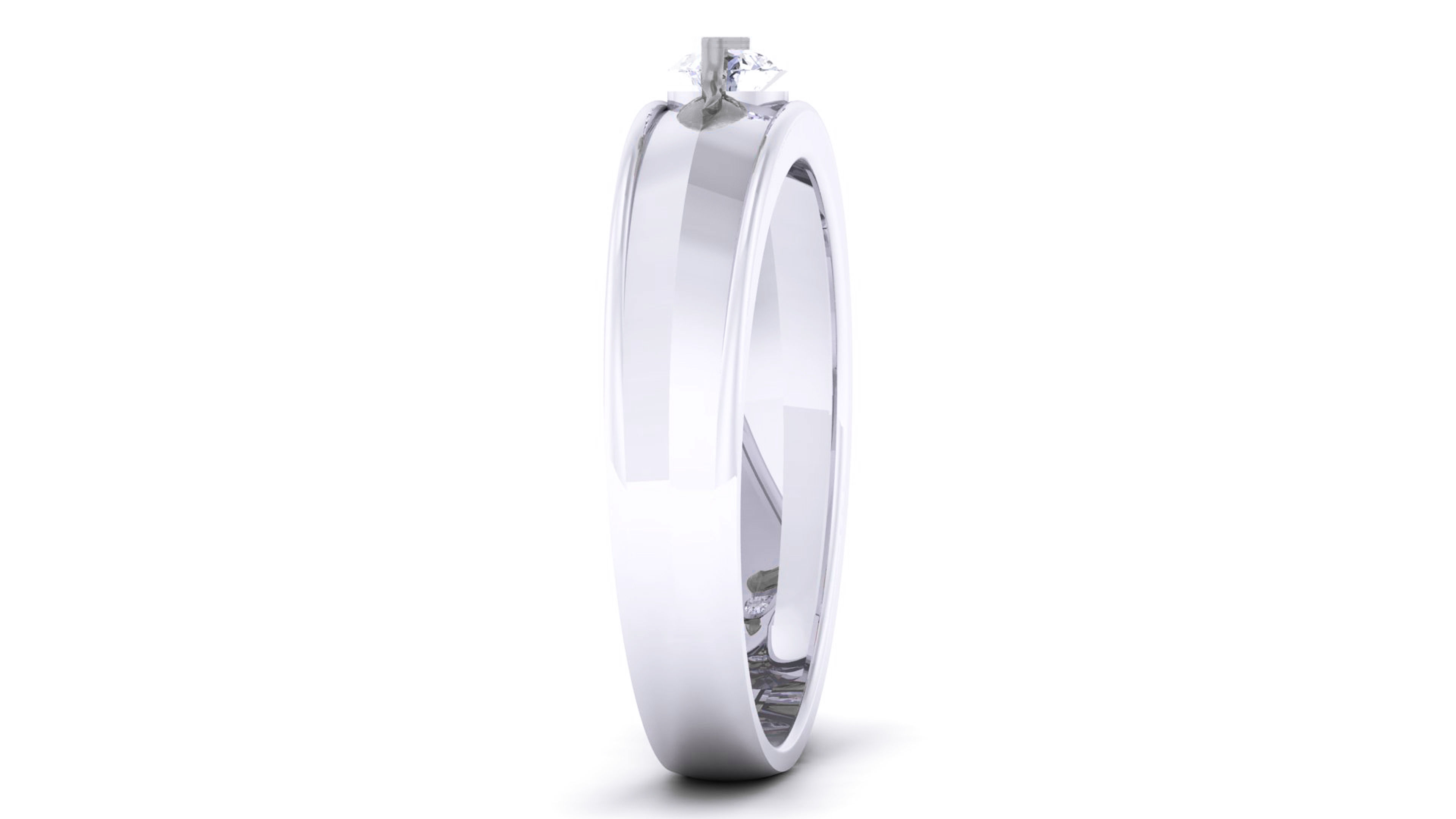 Couple Band Ring 3dm render detail  3D print model_11