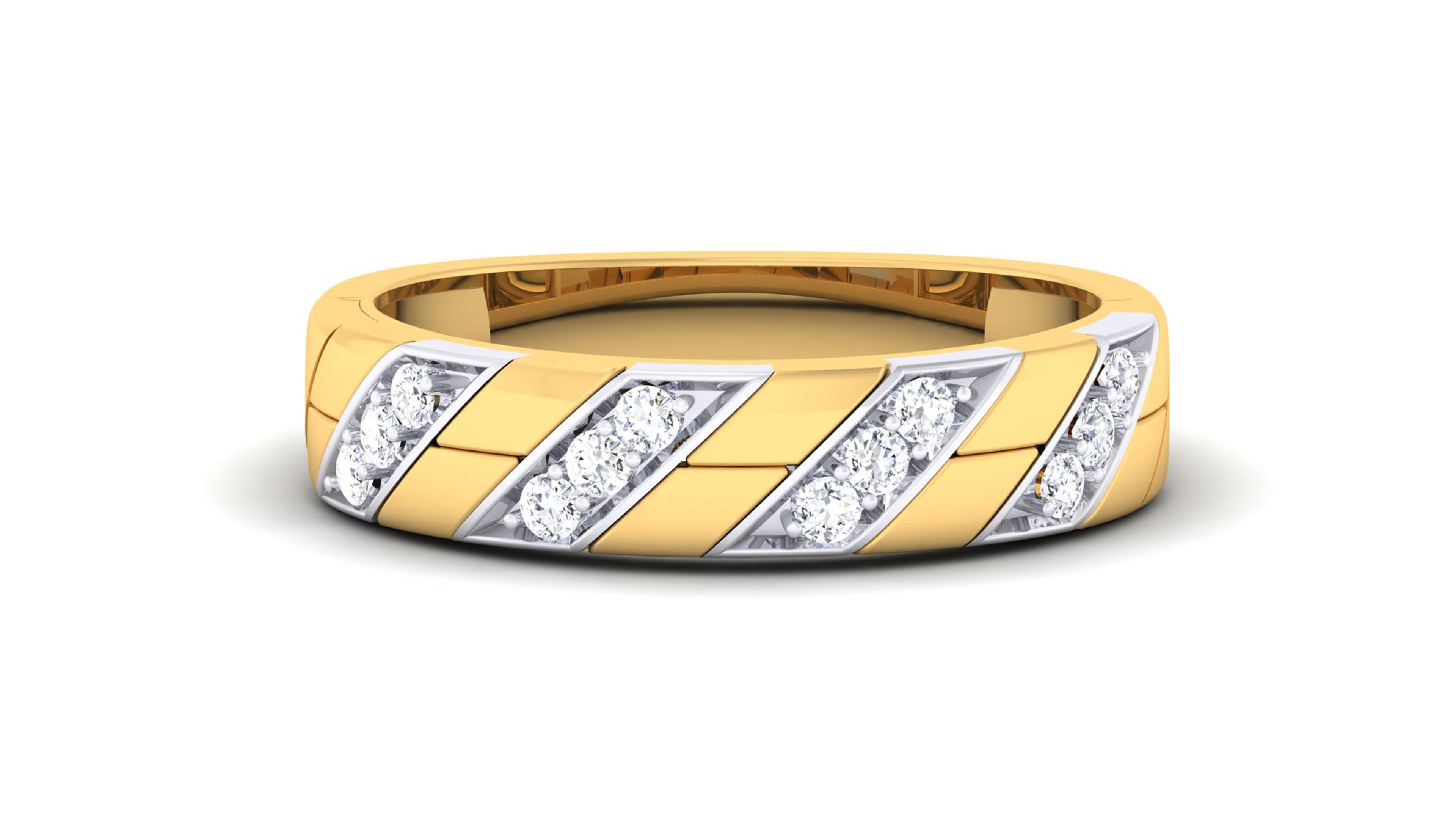 Couple Band Ring 3dm render detail  3D print model_24