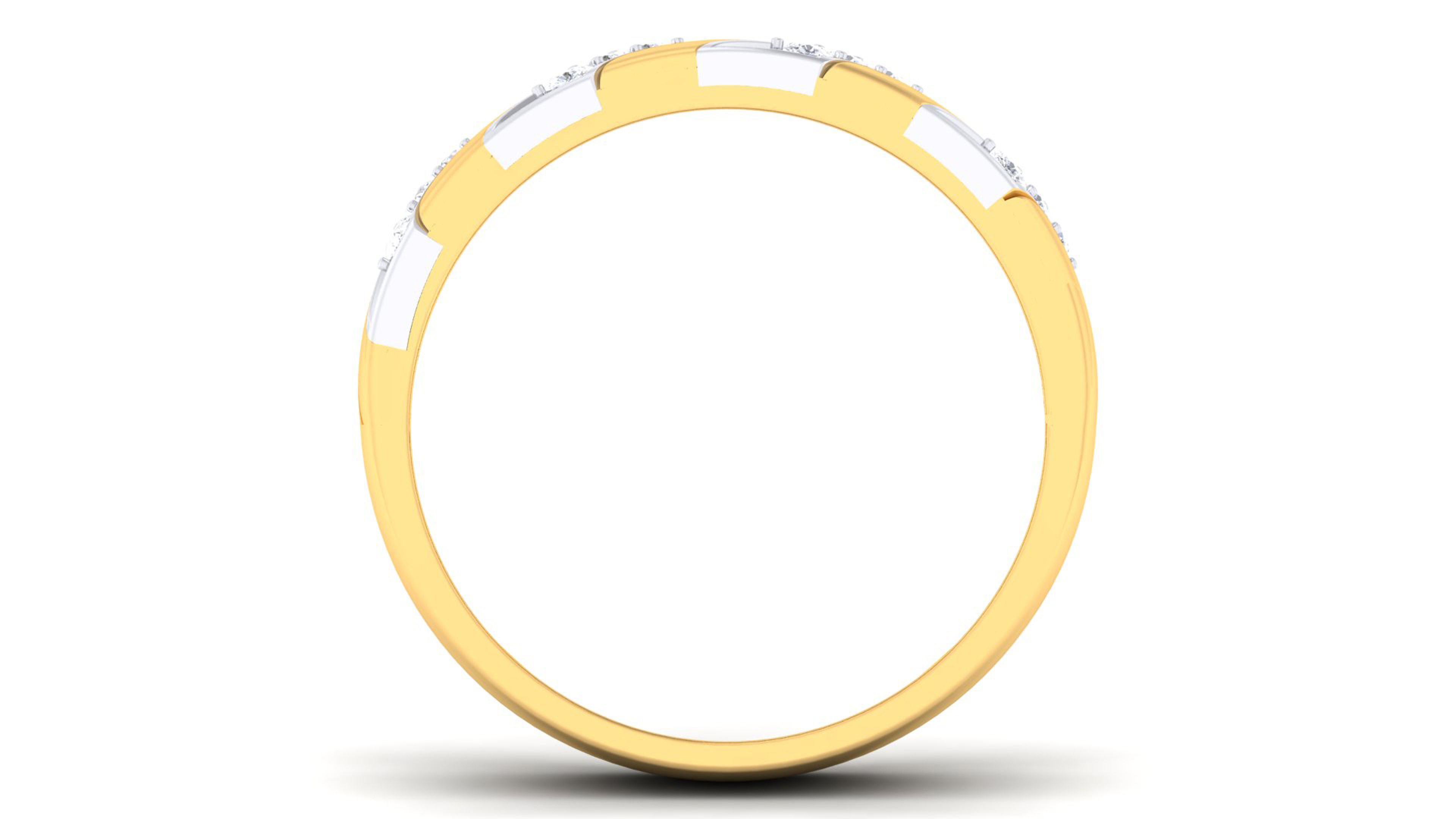 Couple Band Ring 3dm render detail  3D print model_3