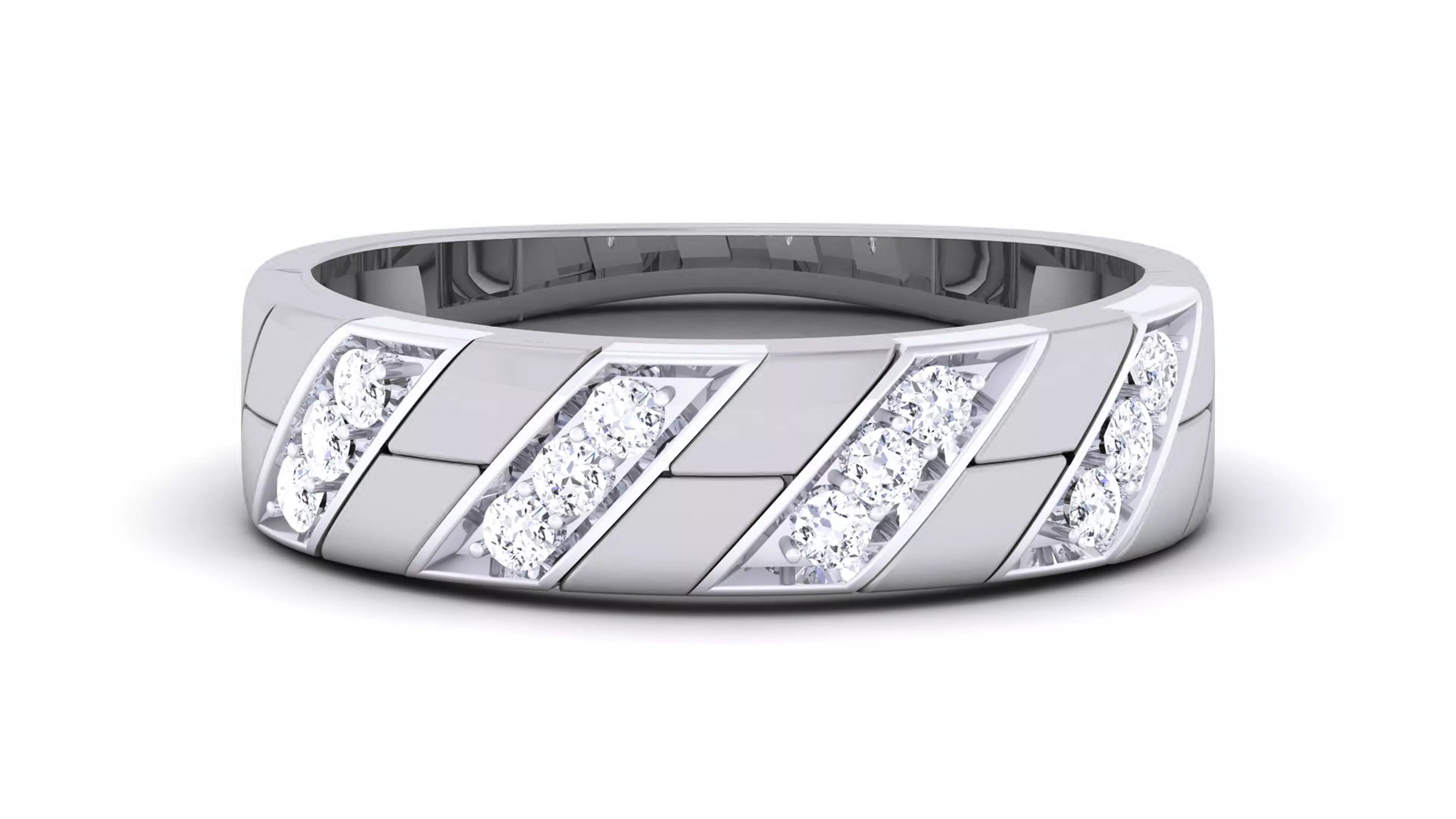 Couple Band Ring 3dm render detail  3D print model_0