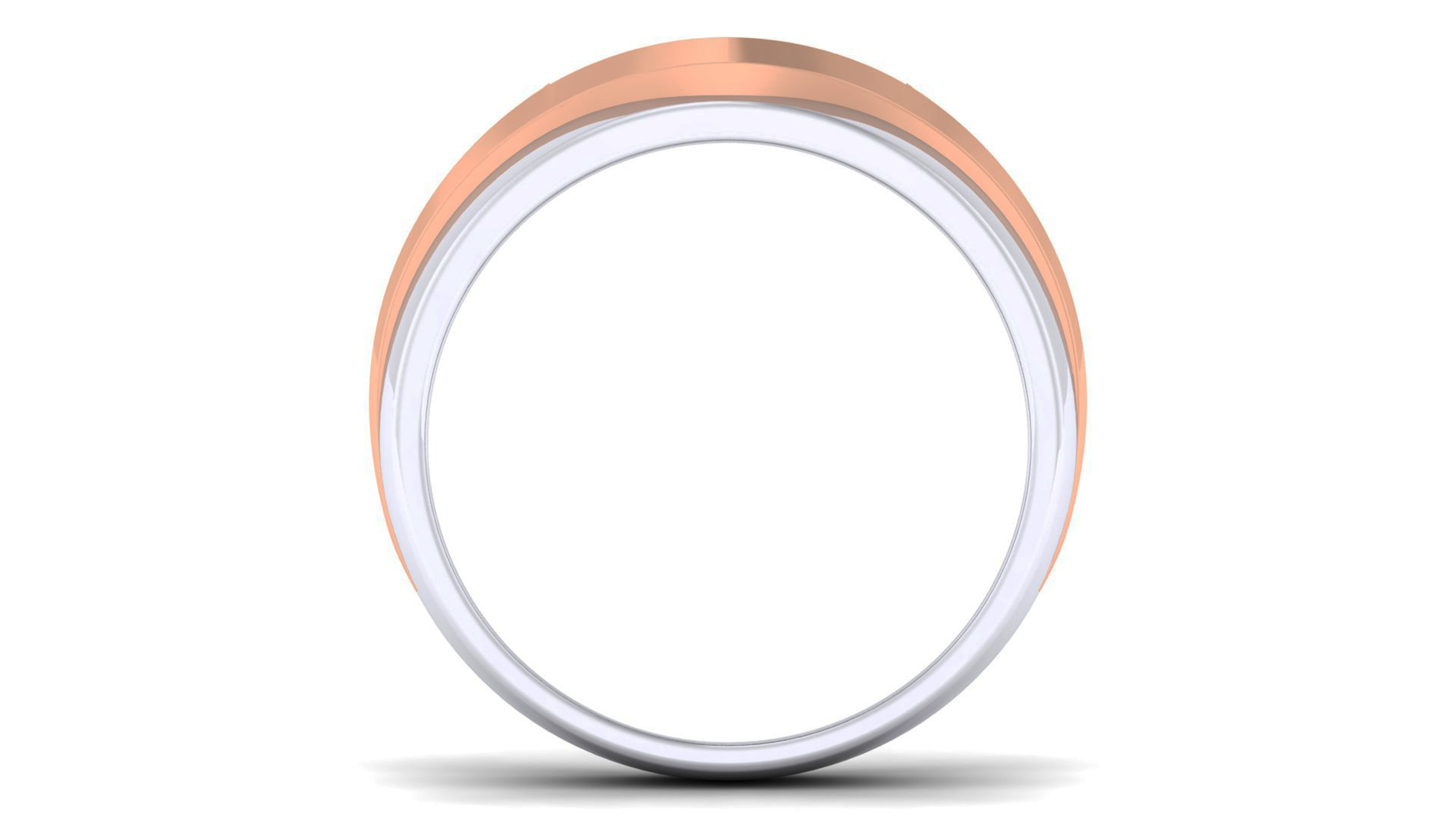 Couple Band Ring 3dm render detail  3D print model_3