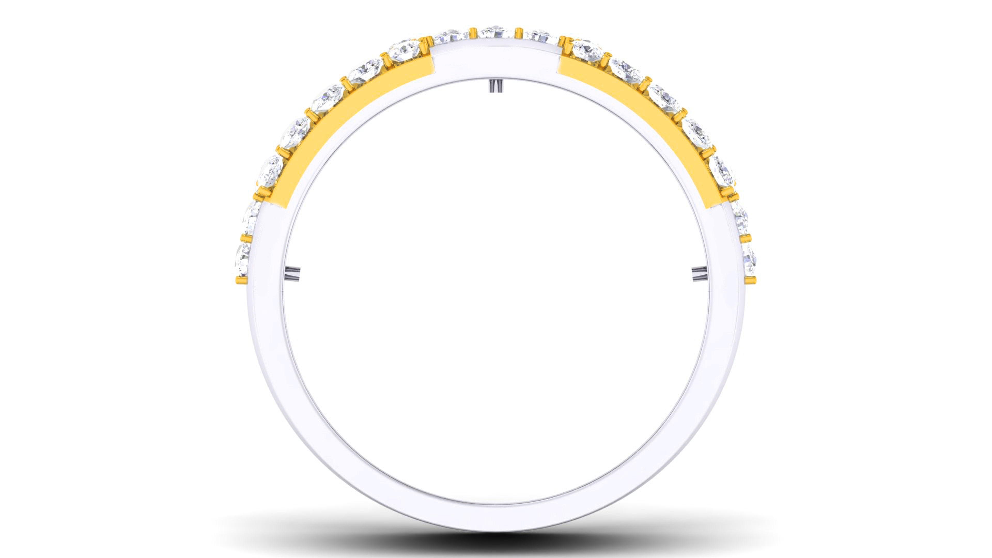 Couple Band Ring 3dm render detail  3D print model_3