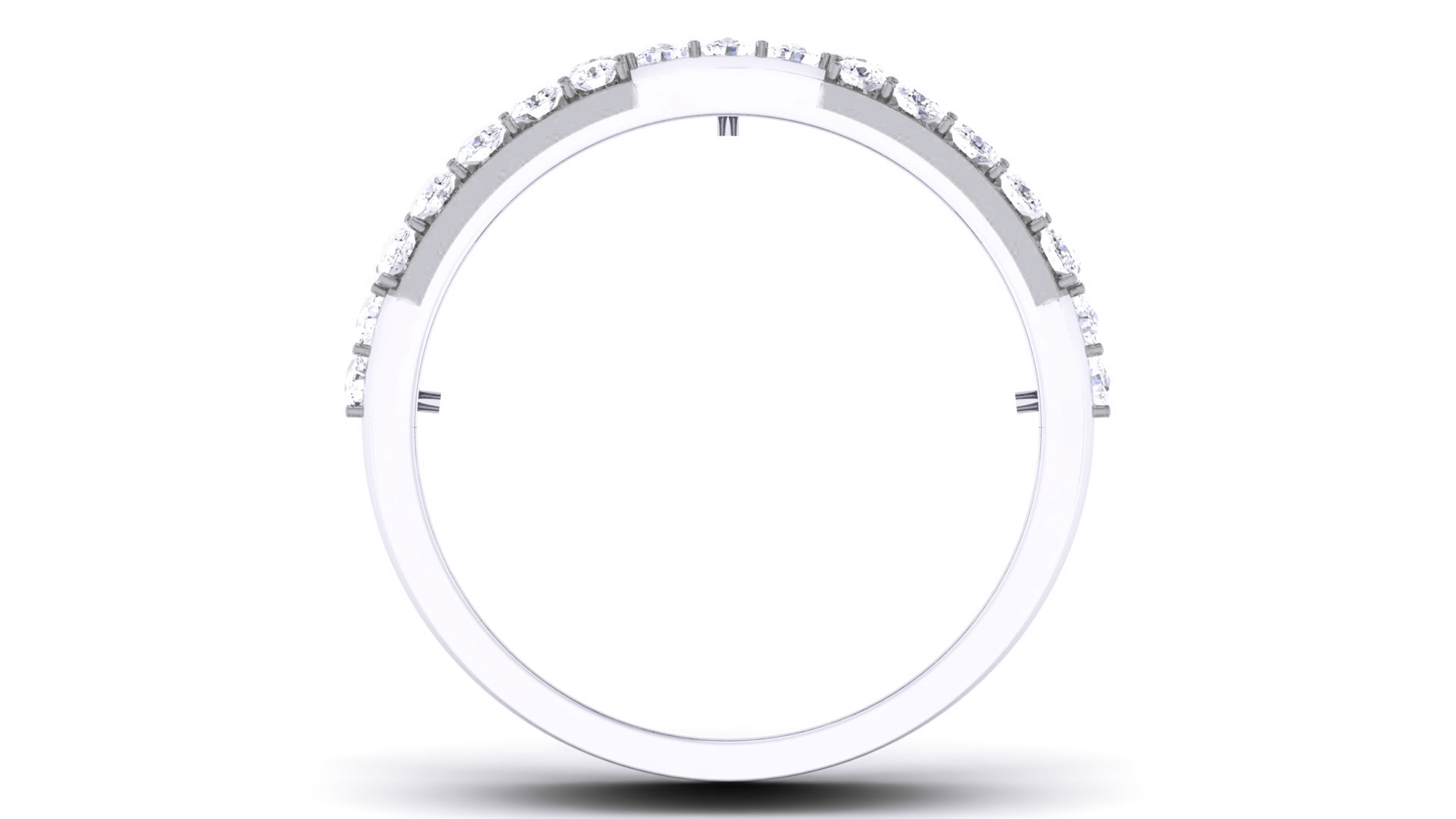 Couple Band Ring 3dm render detail  3D print model_5