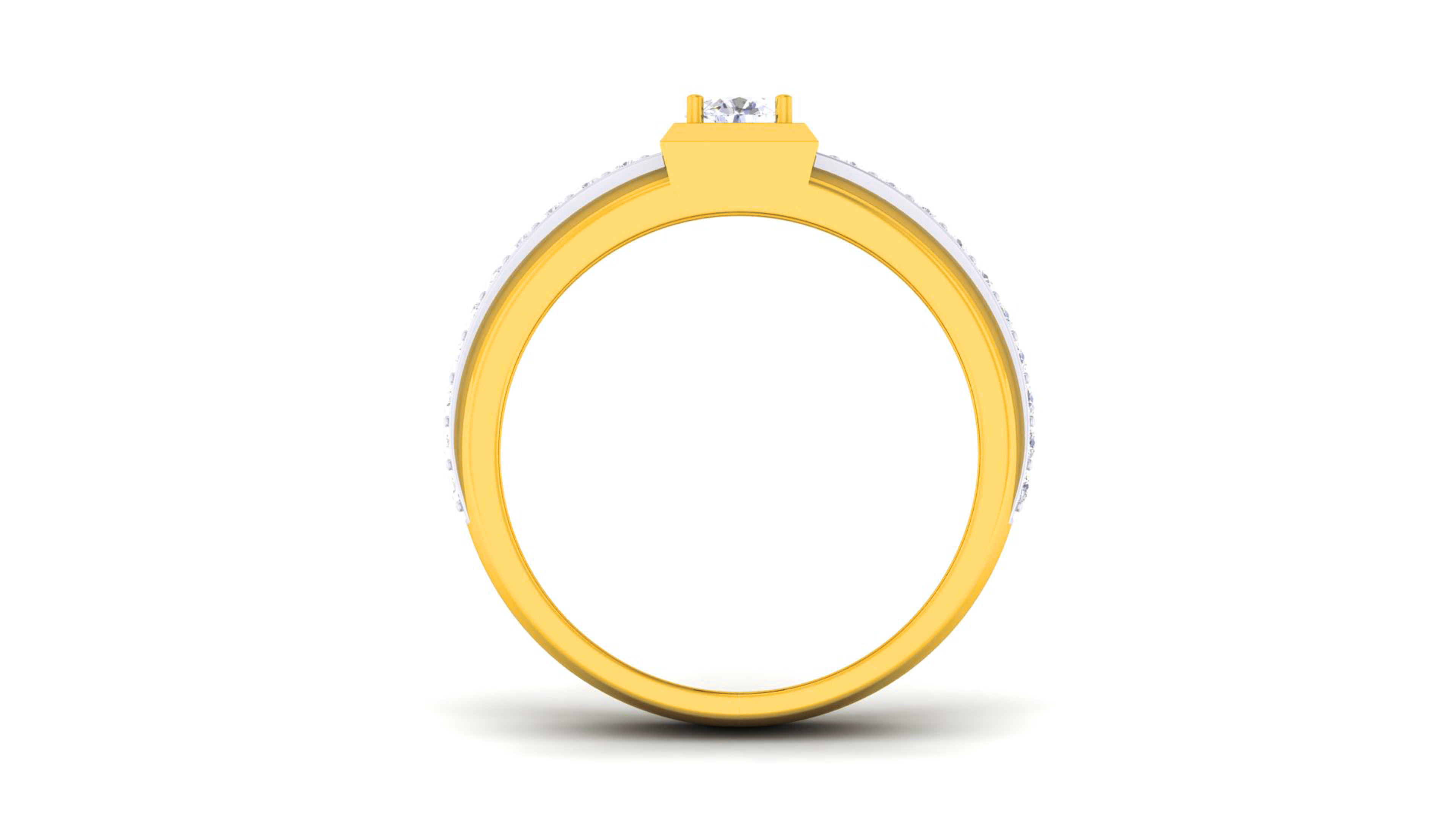 Couple Band Ring 3dm render detail  3D print model_16