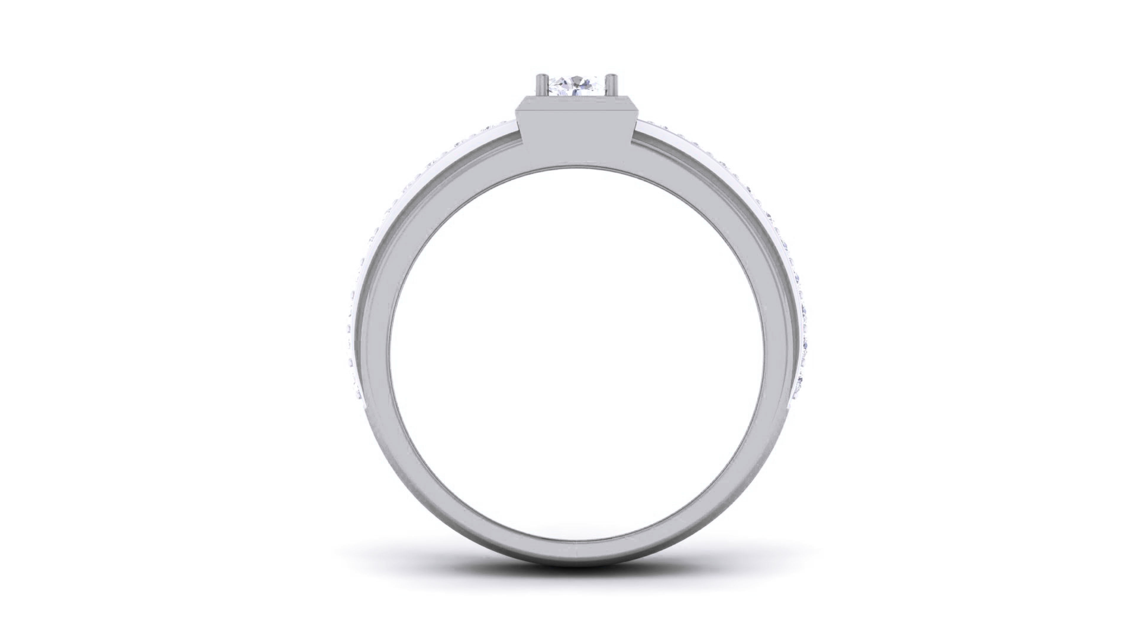 Couple Band Ring 3dm render detail  3D print model_15