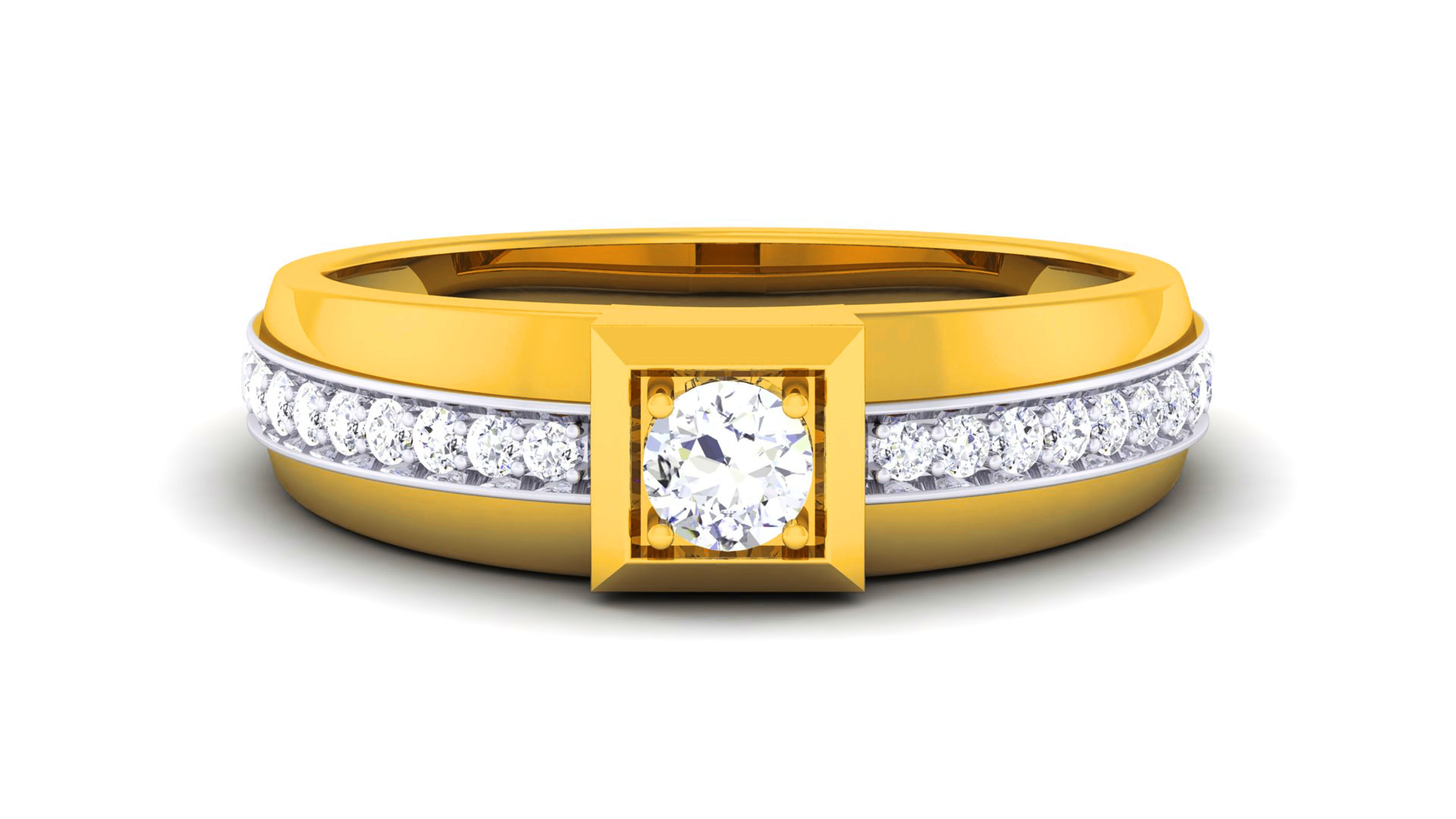 Couple Band Ring 3dm render detail  3D print model_13