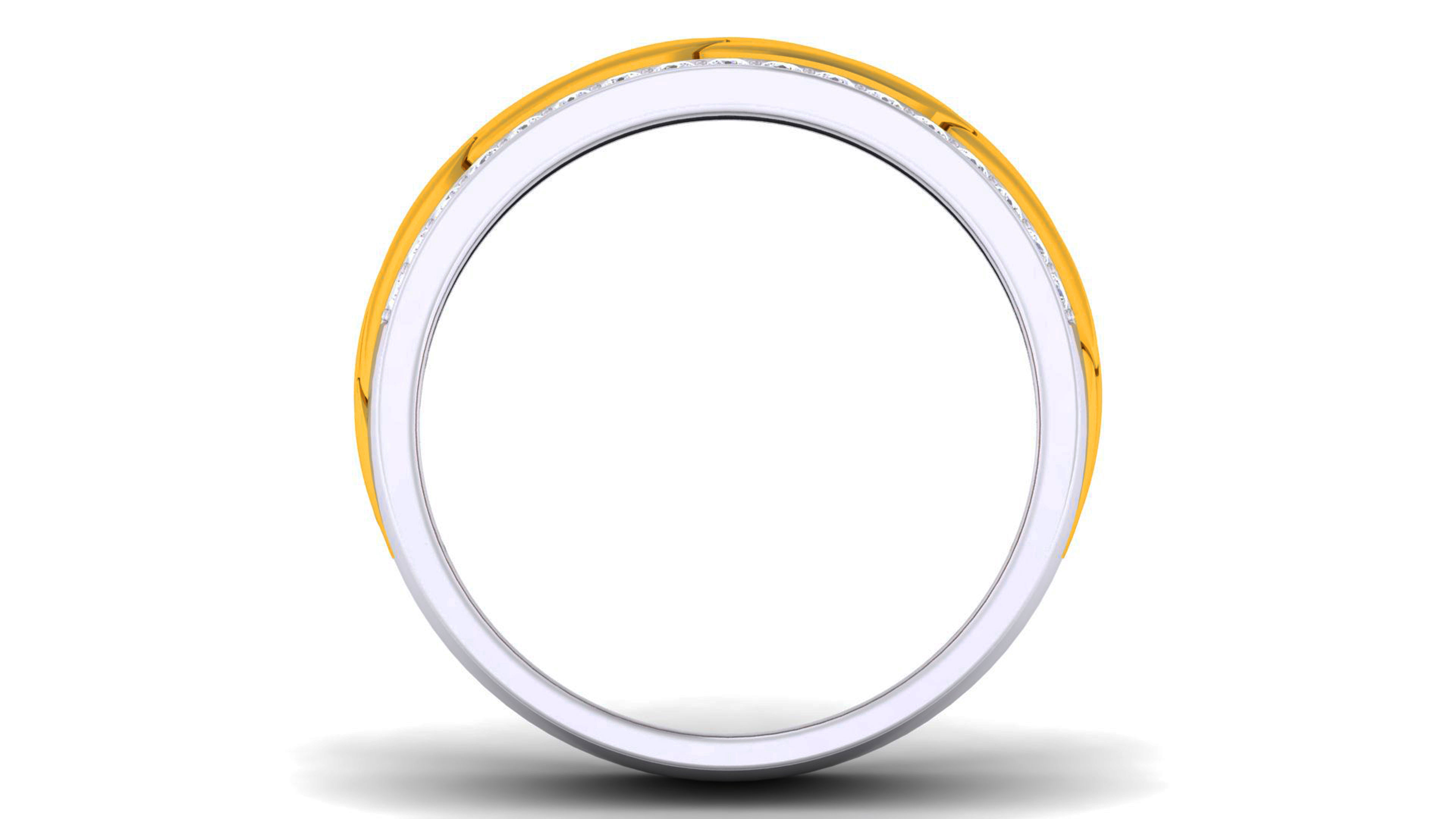 Couple Band Ring 3dm render detail  3D print model_4