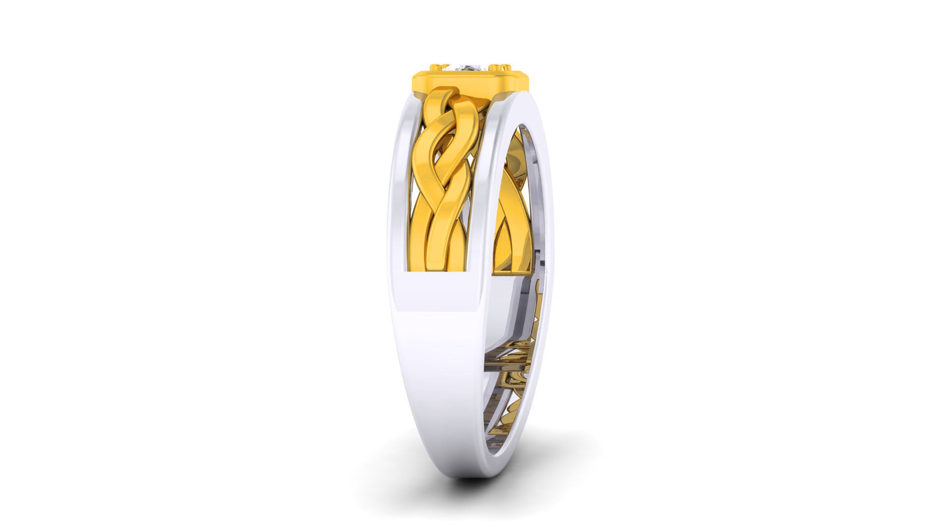 Couple Band Ring 3dm render detail  3D print model_21