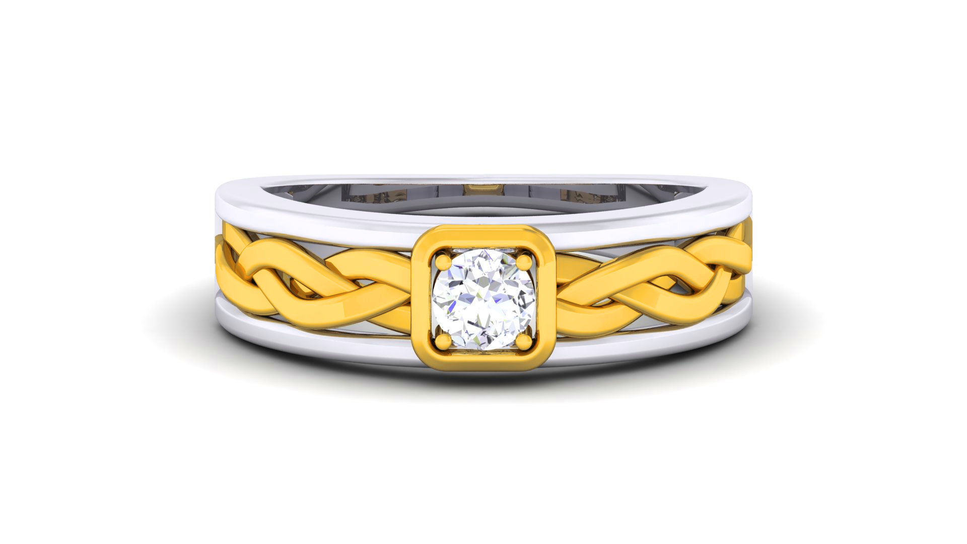 Couple Band Ring 3dm render detail  3D print model_23