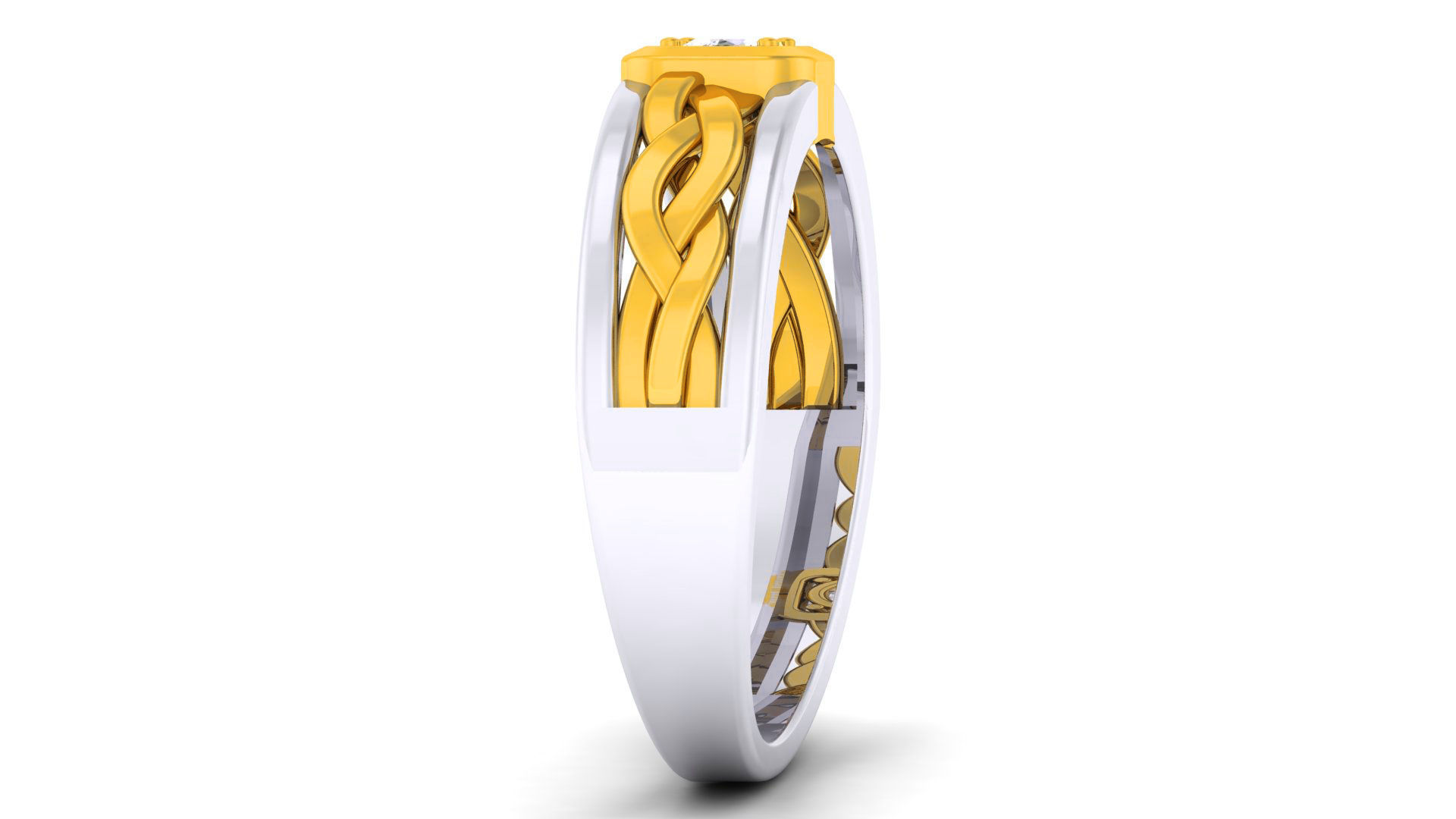 Couple Band Ring 3dm render detail  3D print model_10