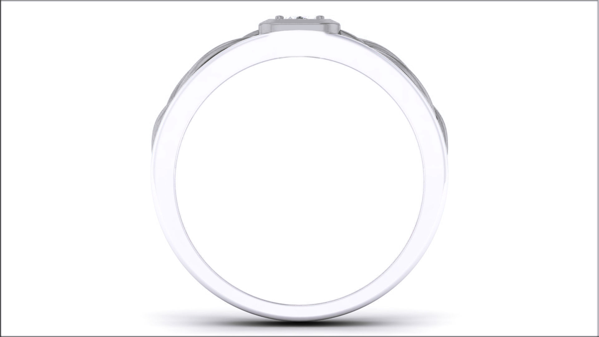 Couple Band Ring 3dm render detail  3D print model_4