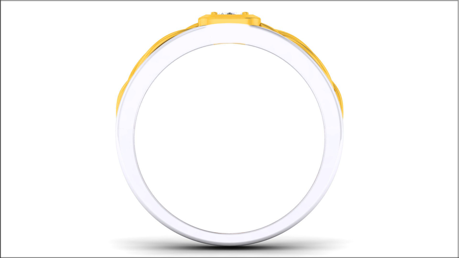 Couple Band Ring 3dm render detail  3D print model_5