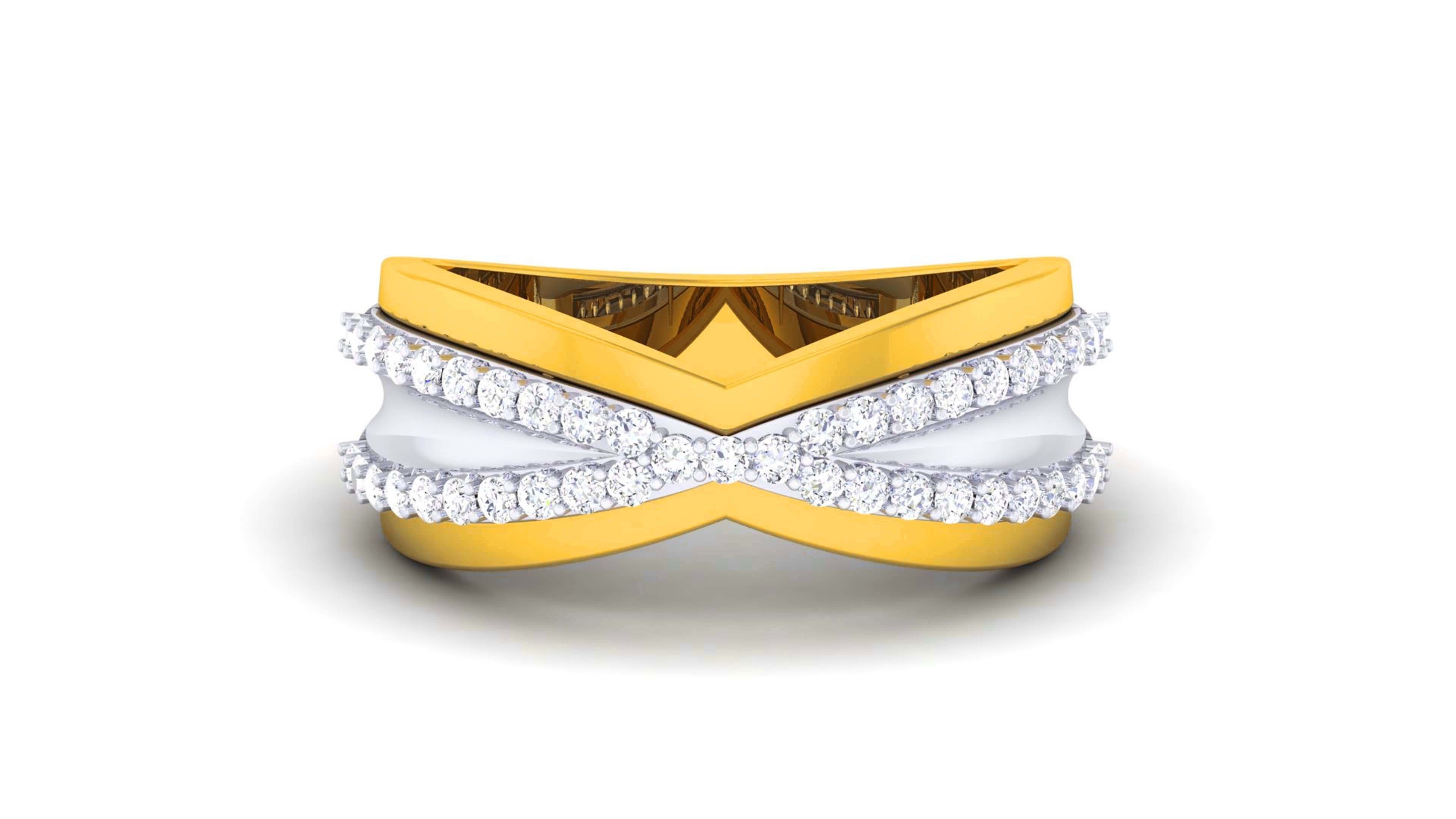 Couple Band Ring 3dm render detail  3D print model_24