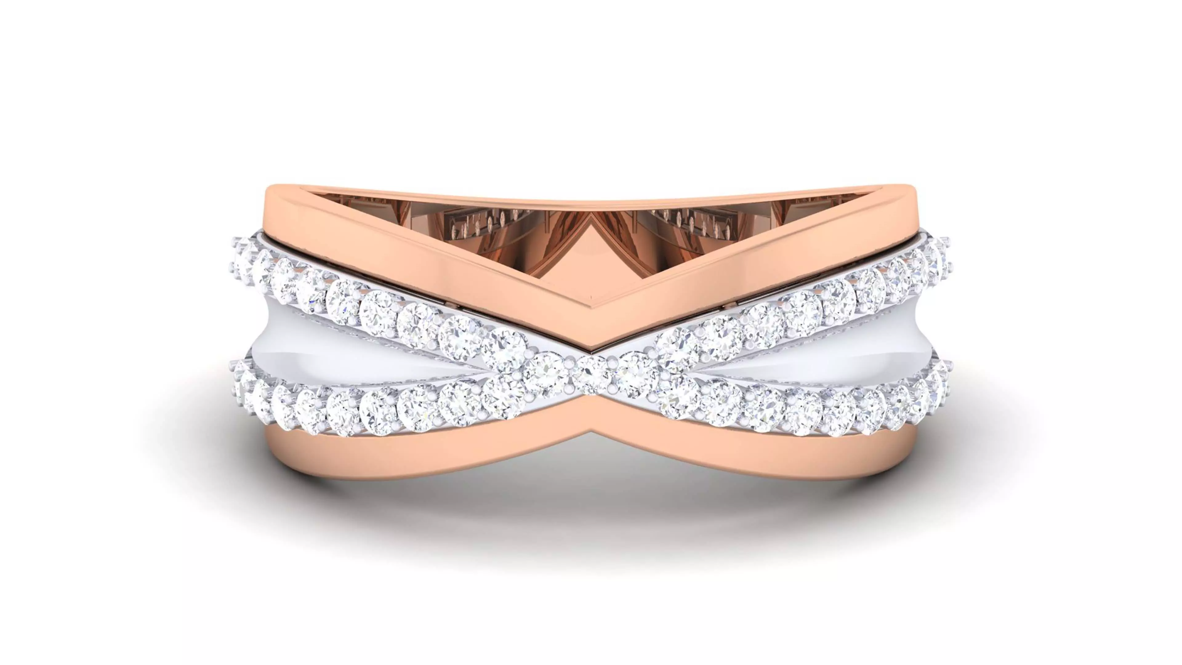 Couple Band Ring 3dm render detail  3D print model_0