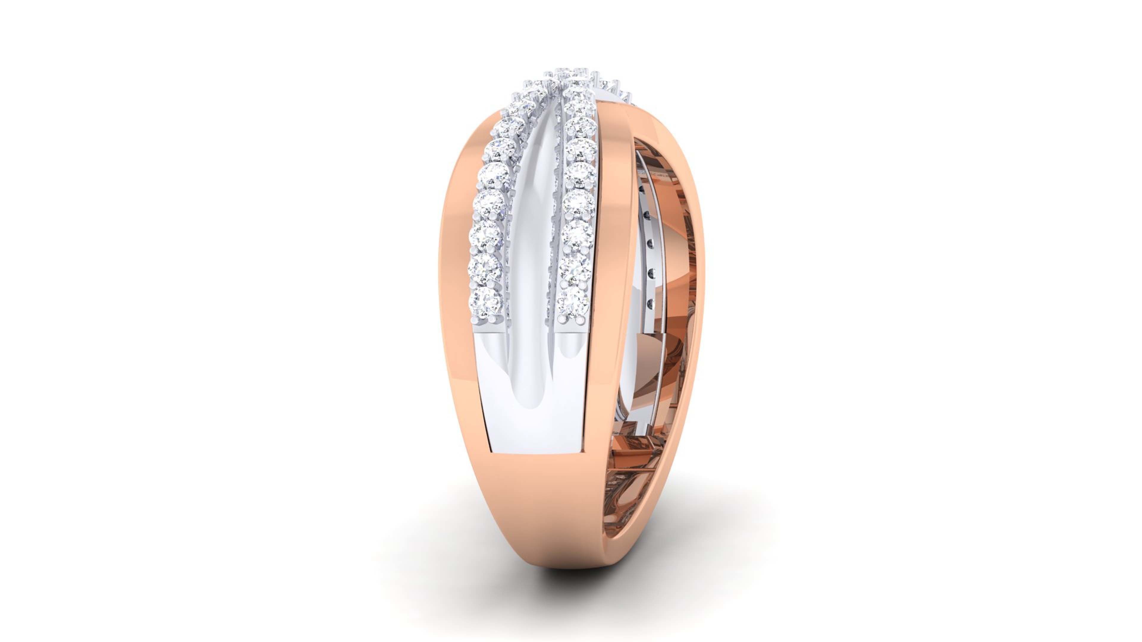 Couple Band Ring 3dm render detail  3D print model_20