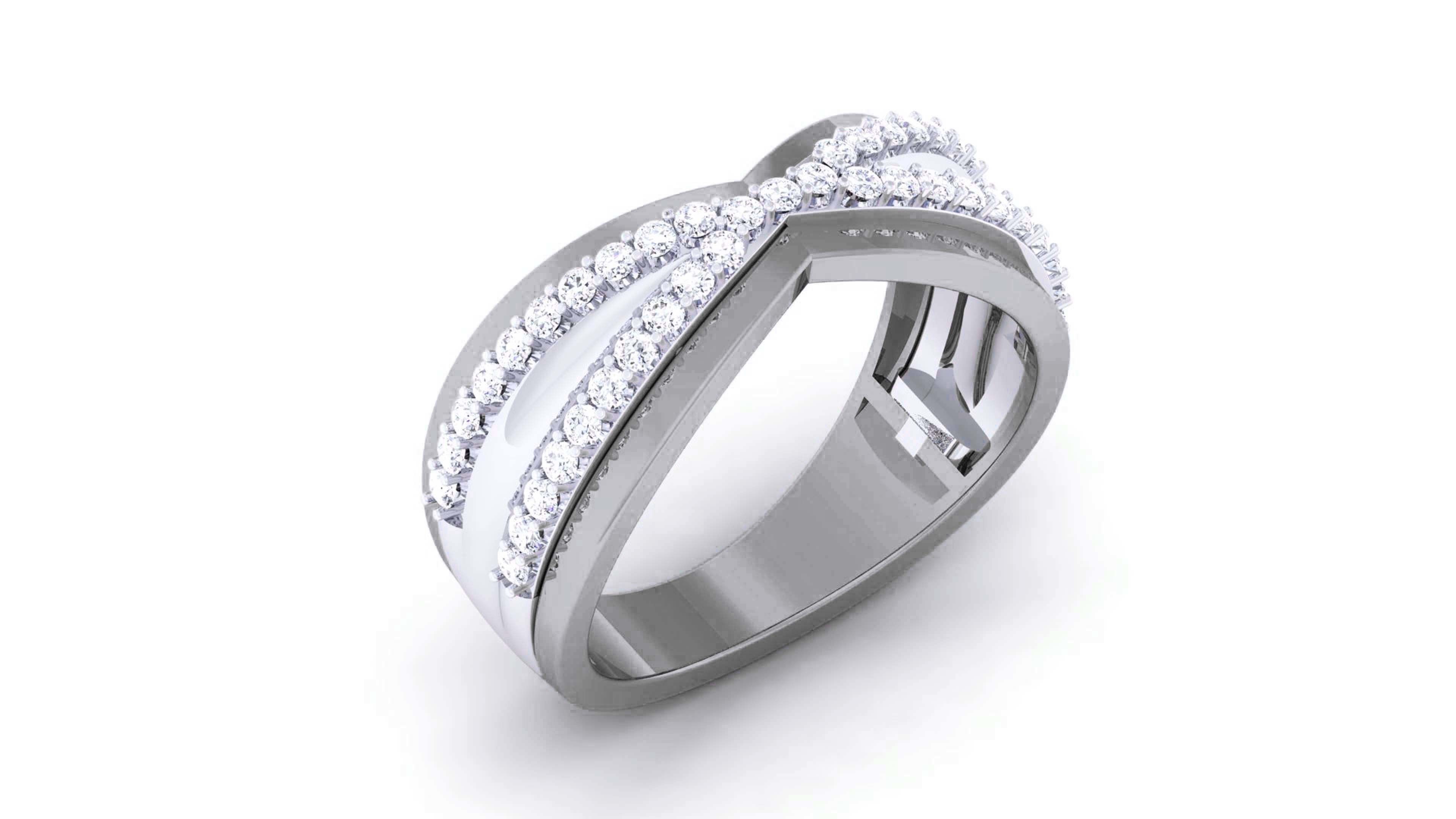 Couple Band Ring 3dm render detail  3D print model_18